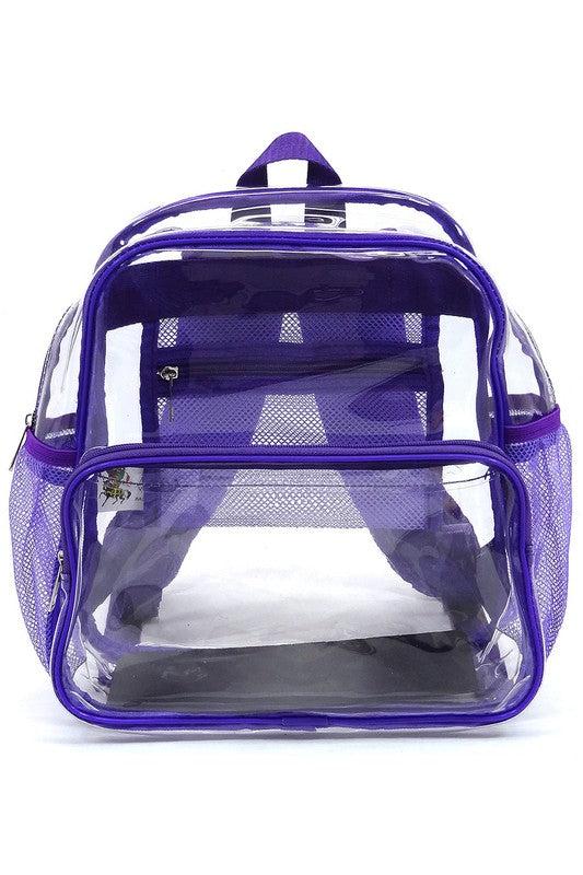 See Thru Clear Bag Backpack School Bag Product Image
