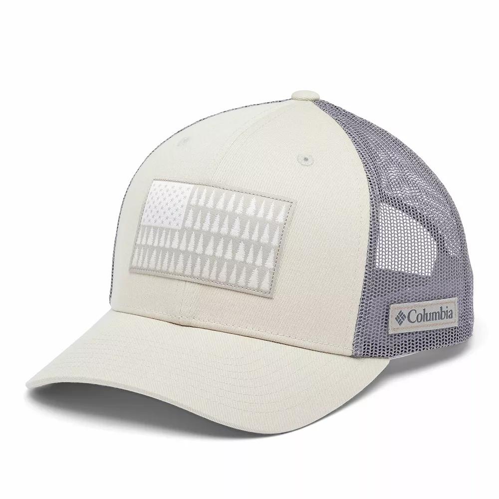 Men's Columbia Tree American Flag Mesh Snapback Cap, Flint Gray Product Image