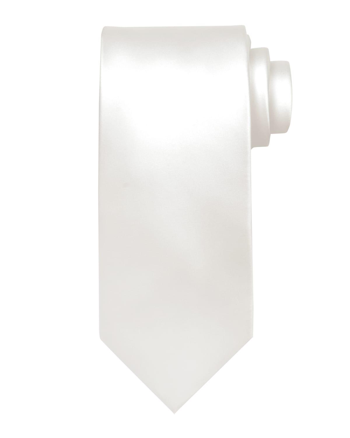 Solid Silk Satin Tie Product Image