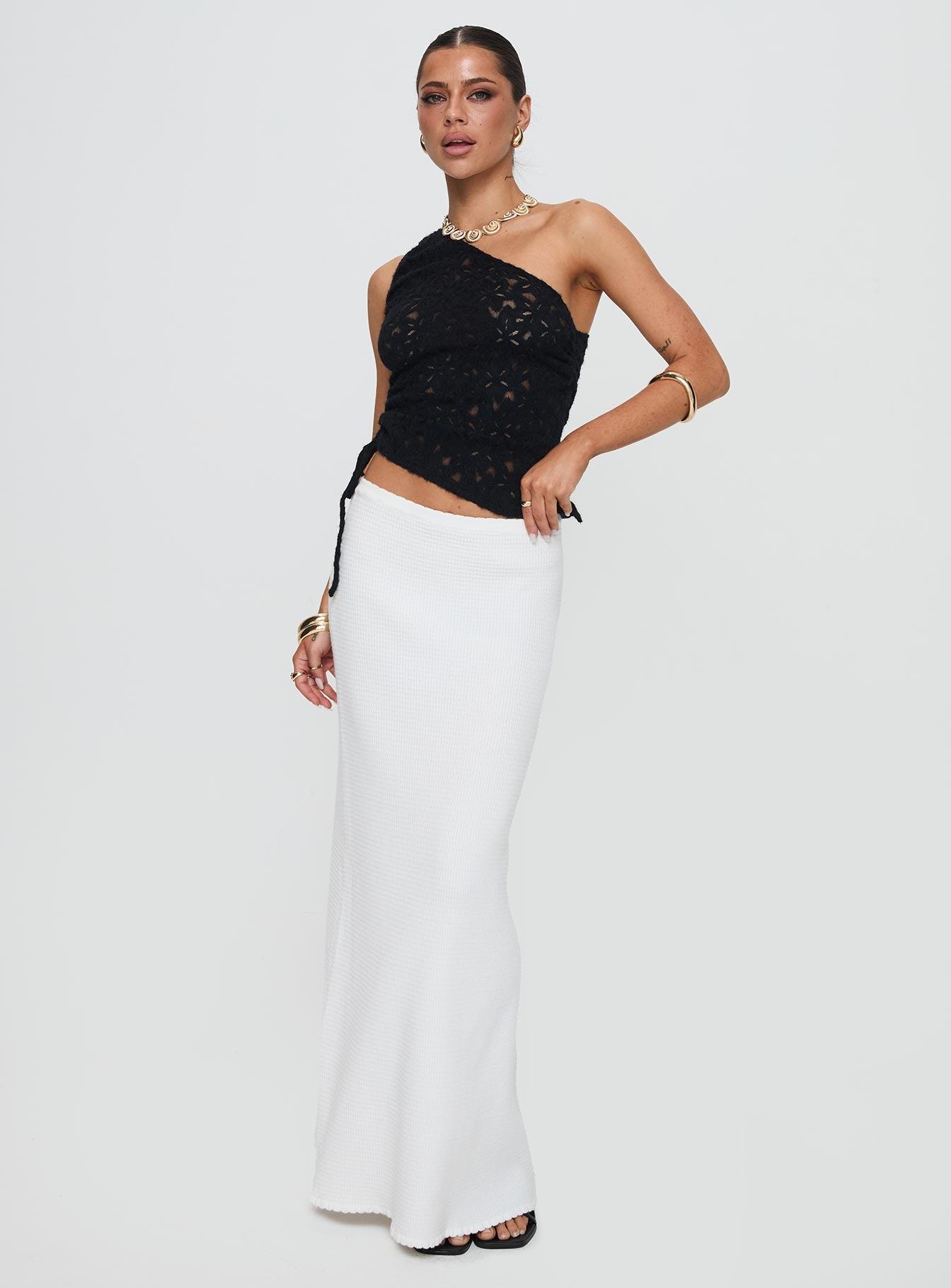 Sensua One Shoulder Top Black Product Image