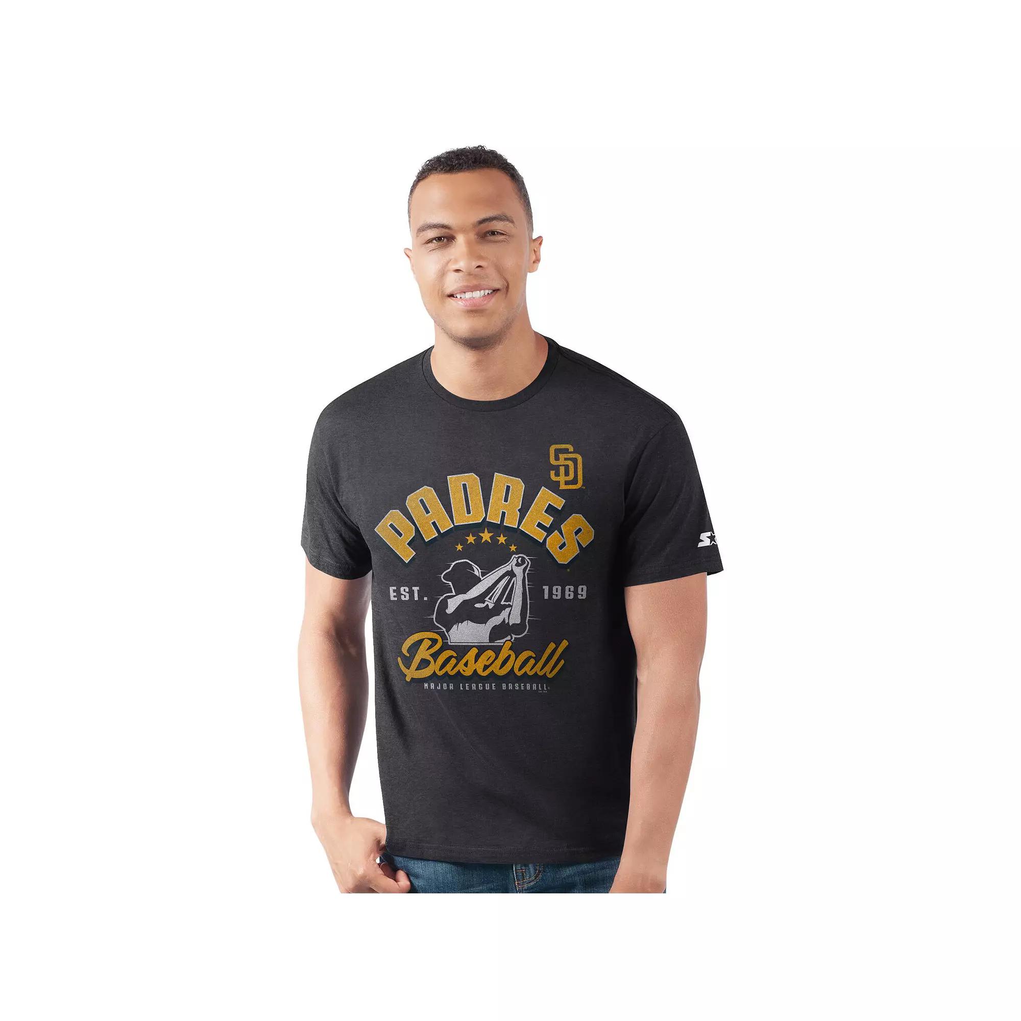Men's Starter Heather Black Pittsburgh Pirates Prime Time Batter T-Shirt,  Product Image