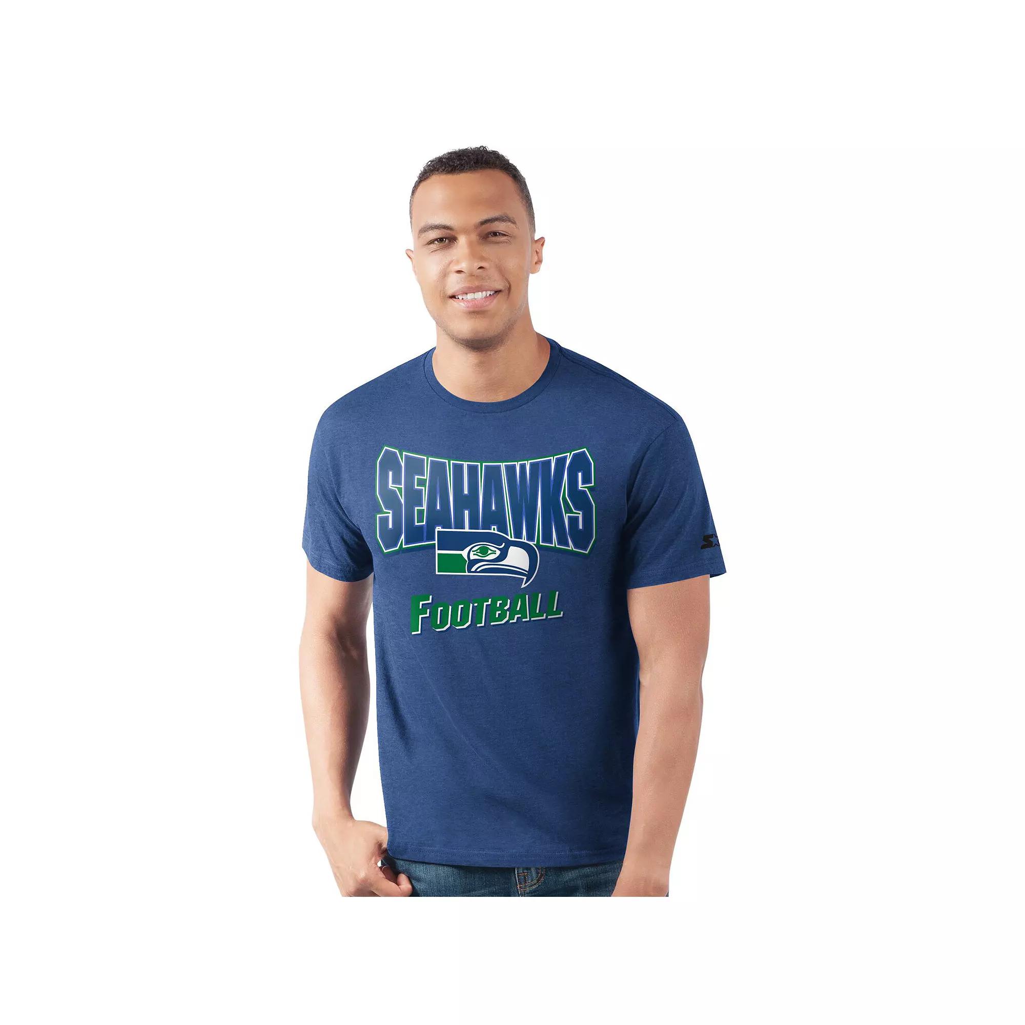 Men's Starter Royal Seattle Seahawks Prime Time T-Shirt,  Product Image