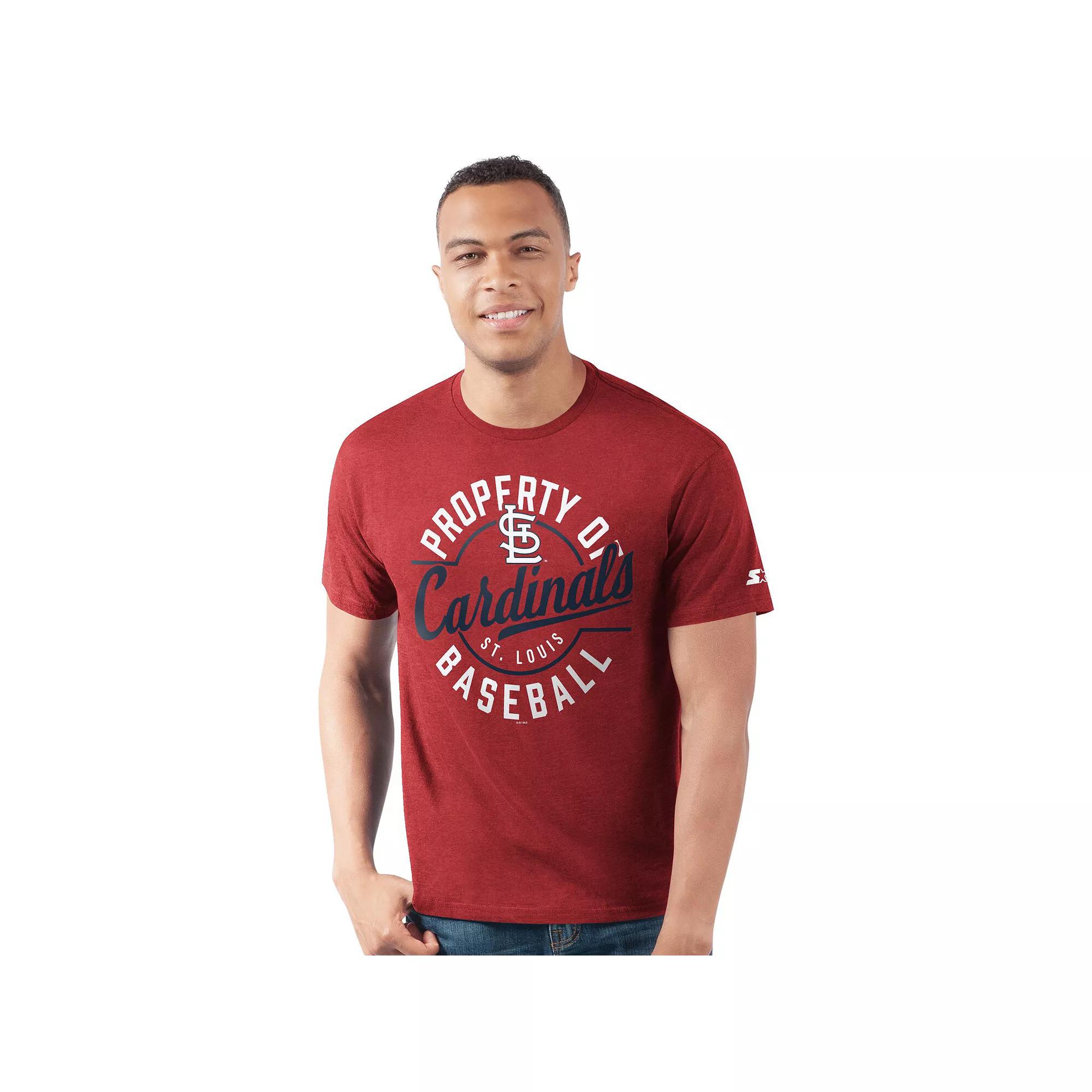 Men's Starter Red Philadelphia Phillies Prime Time Property Of T-Shirt,  Product Image