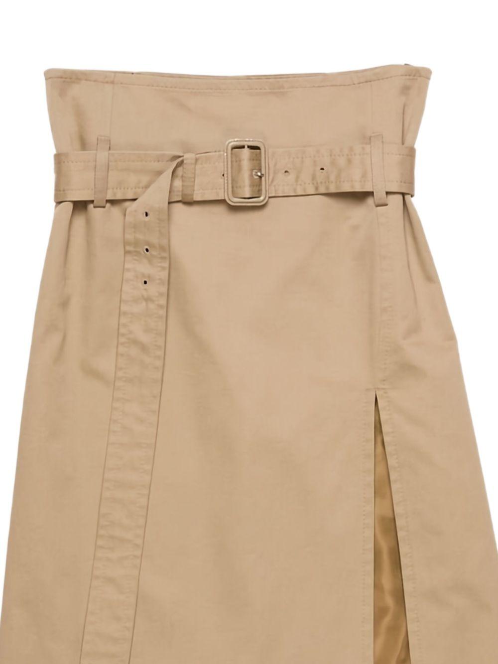 belted asymmetric skirt Product Image