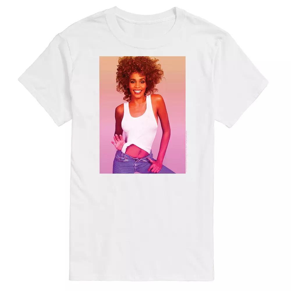 Big & Tall Whitney Houston Photo Tee, Men's,  Product Image