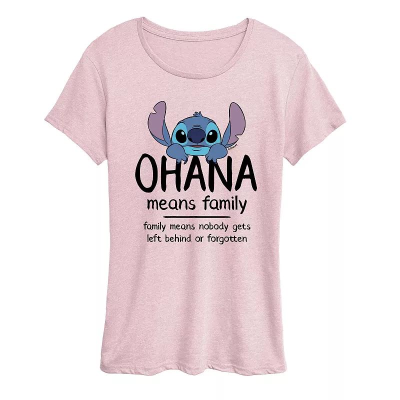 Disney's Lilo & Stitch Women's Ohana Graphic Tee,  Product Image
