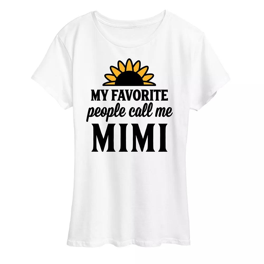 Women's Favorite People Call Me Mimi Graphic Tee,  Product Image