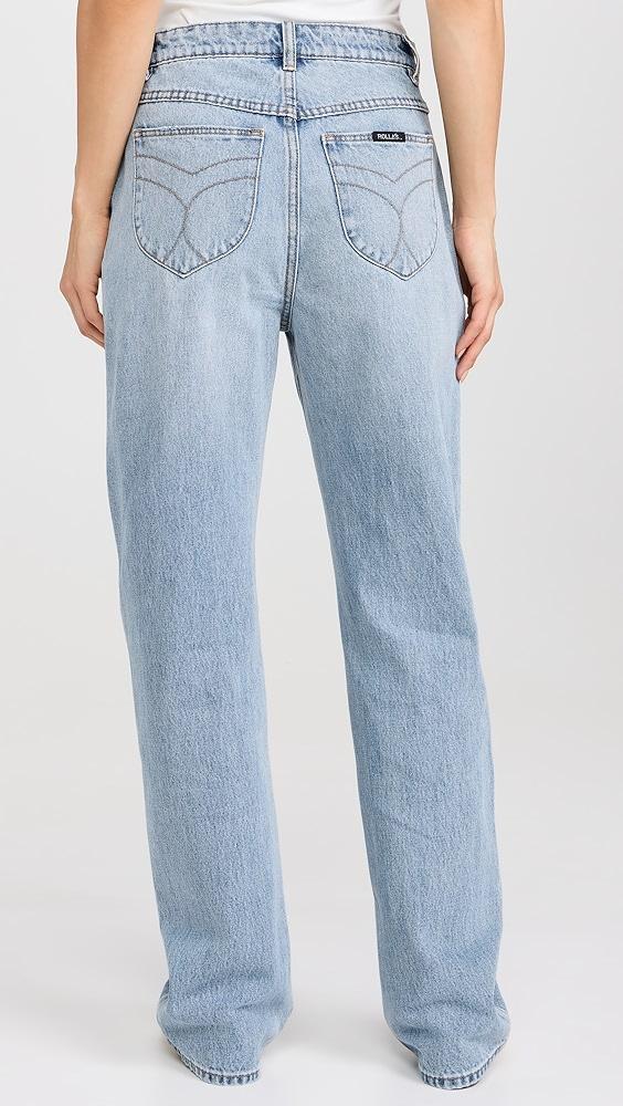 Rolla's 90s Relaxed Faded Blue Jeans | Shopbop Product Image