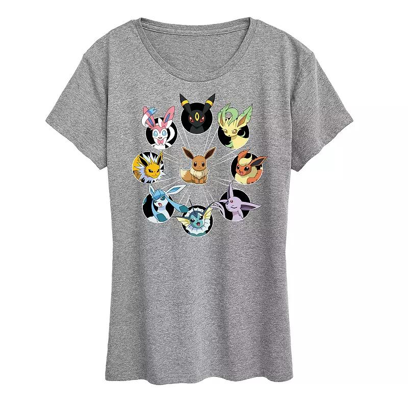 Women's Pokemon Eevee Evolution Graphic Tee,  Product Image