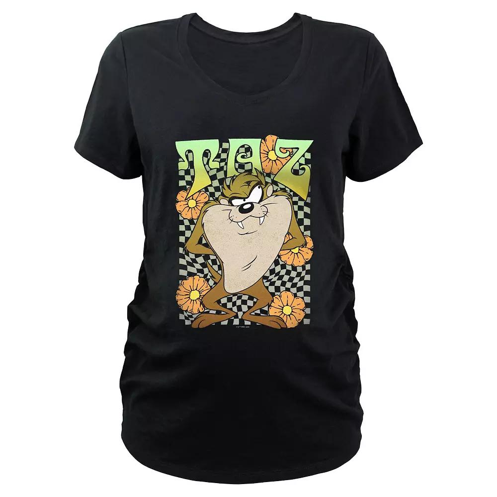 Maternity Looney Tunes Tasmanian Devil Springtime Taz Graphic Tee, Women's,  Product Image