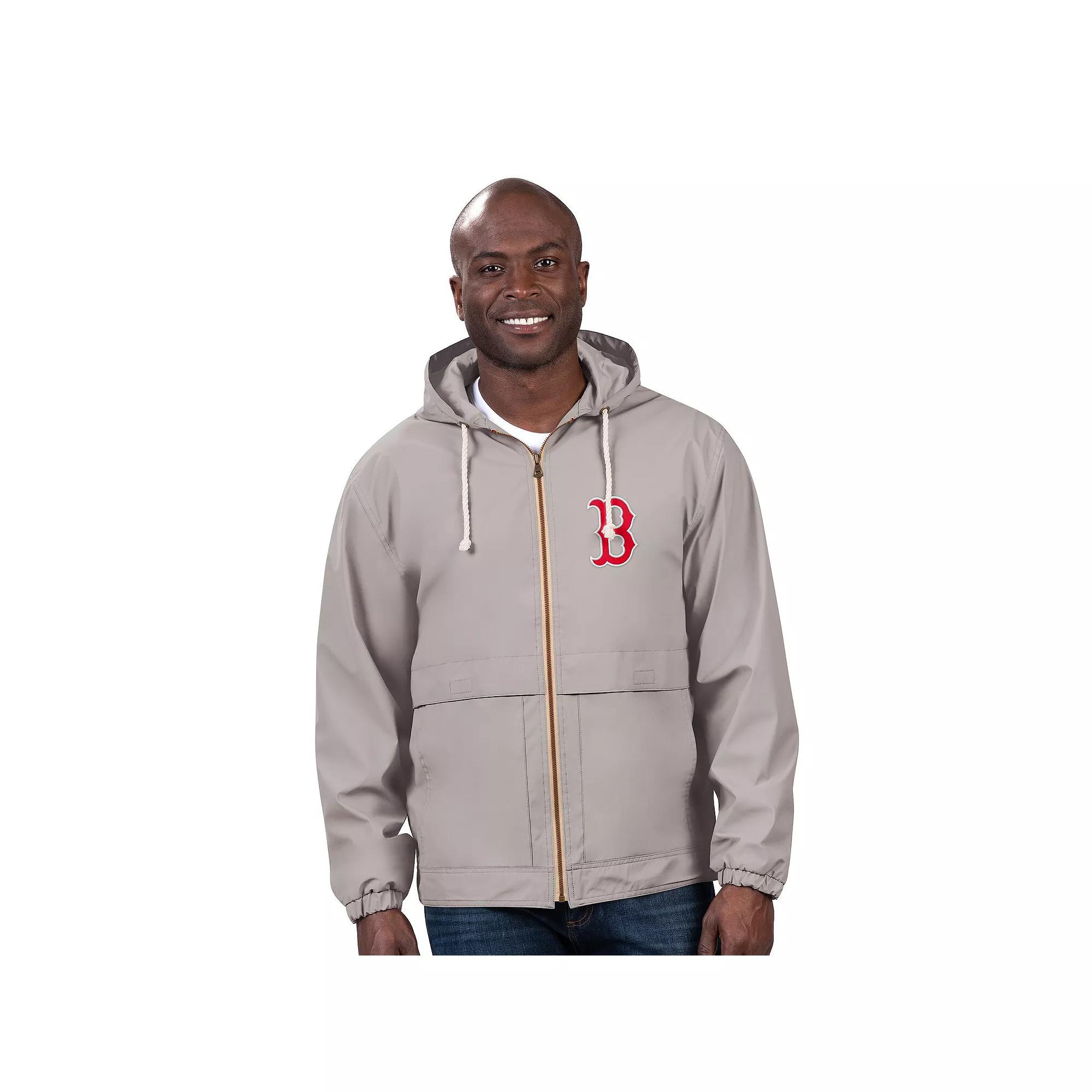 Men's G-III Sports by Carl Banks Gray Atlanta Braves Full-Zip Rain Jacket,  Product Image