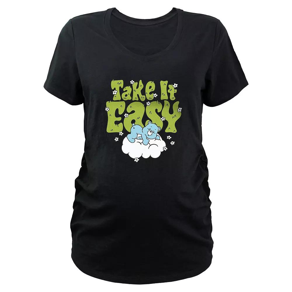 Maternity Care Bears Play-A-Lot Bear Take It Easy Graphic Tee, Womens Product Image