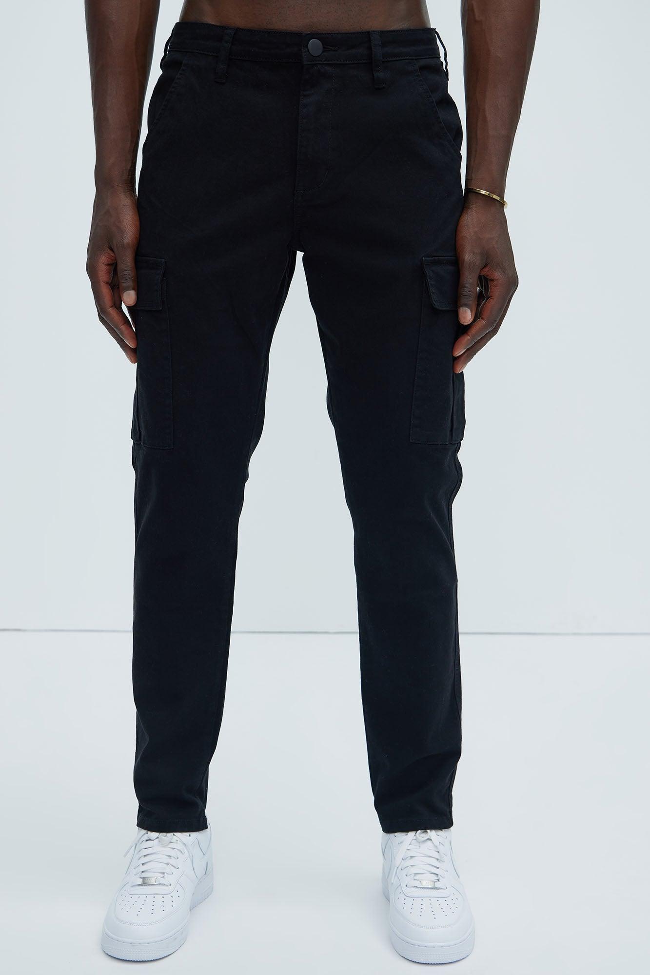Kyle Slim Cargo Pants - Black Product Image