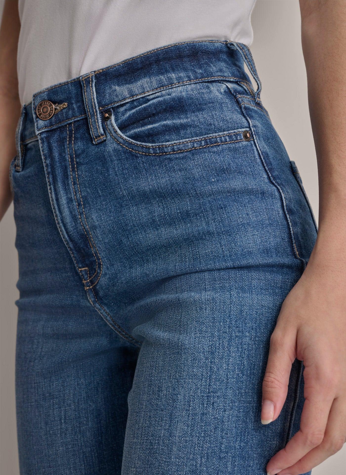 HIGH Rise Length SLIM STRAIGHT JEAN Product Image