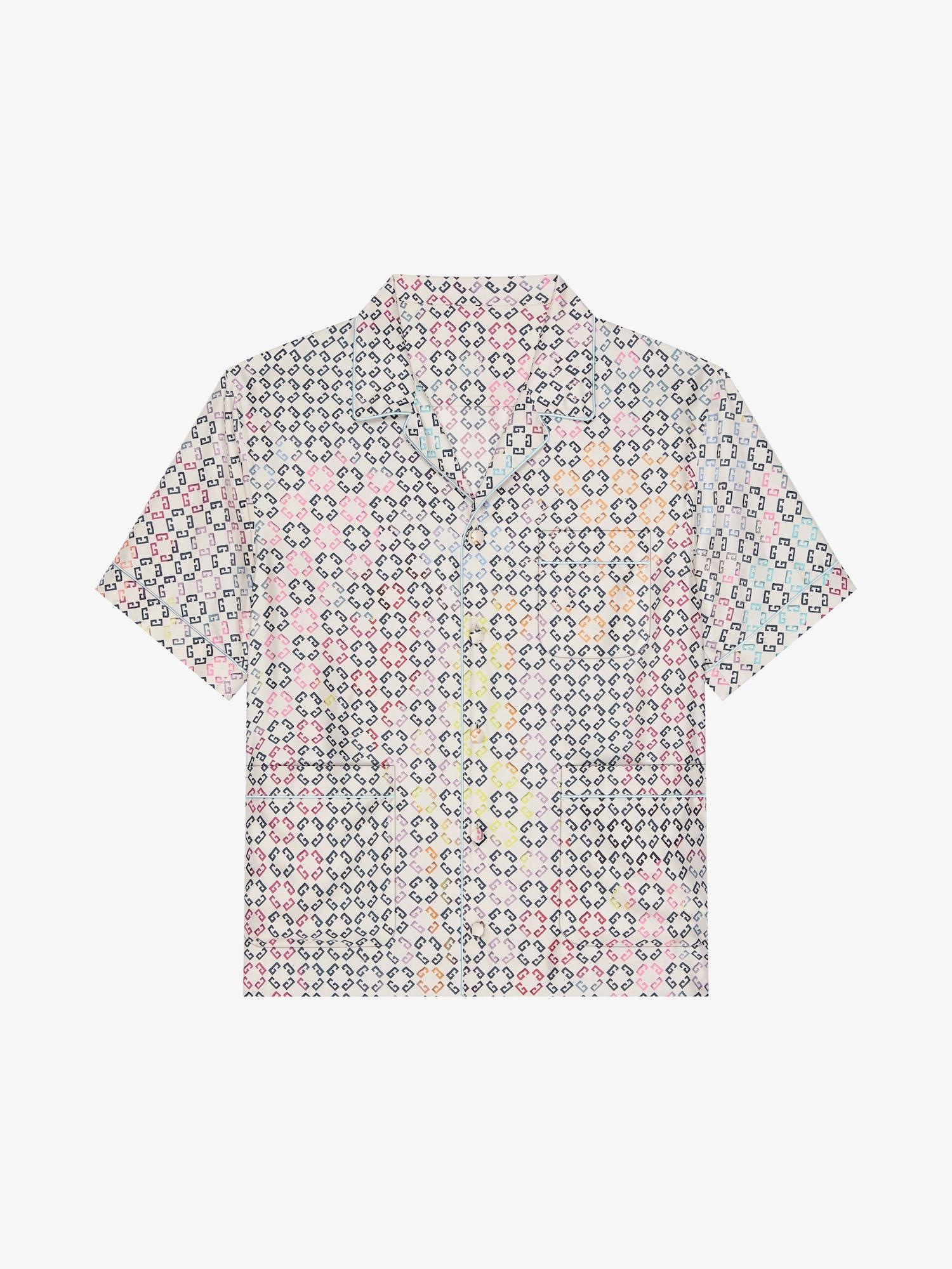 Multicolor pyjamas shirt in monogram 72 silk Product Image
