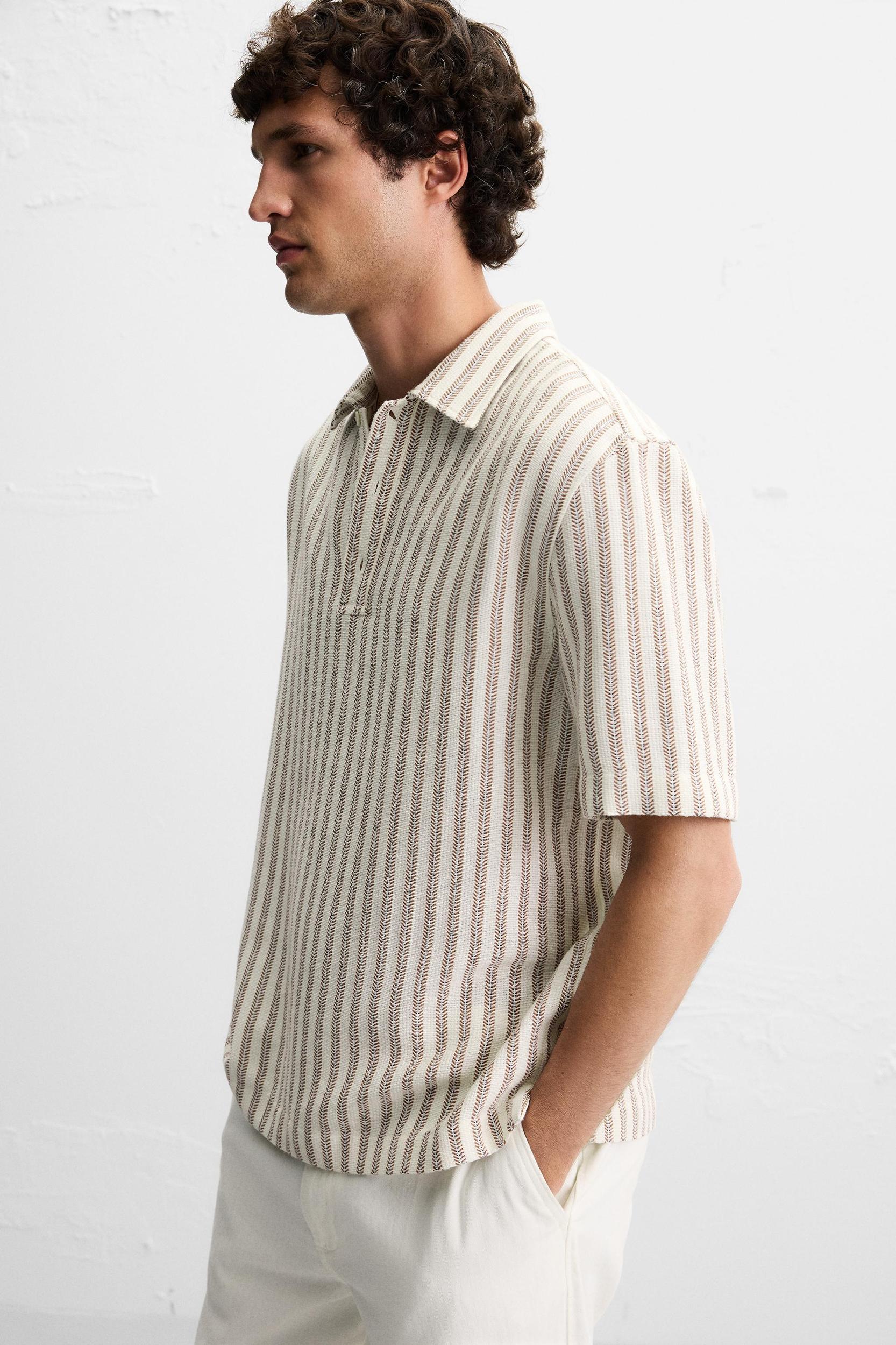 TEXTURED POLO SHIRT Product Image