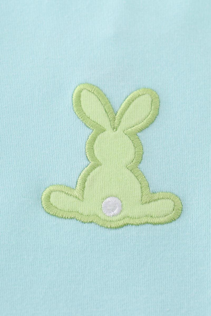 Blue deer applique top Product Image