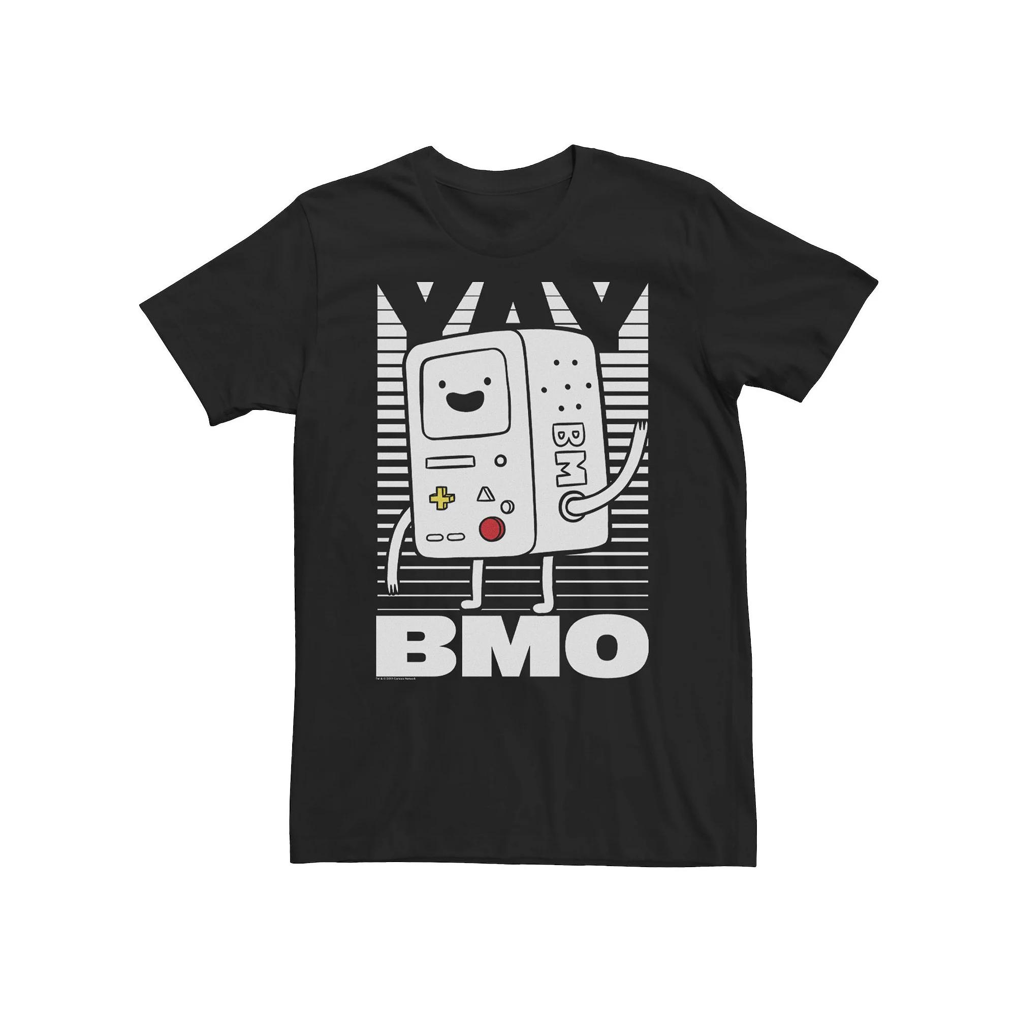 Big & Tall Cartoon Network Adventure Time BMO Wave YAY Halftone Fade Tee, Men's,  Product Image
