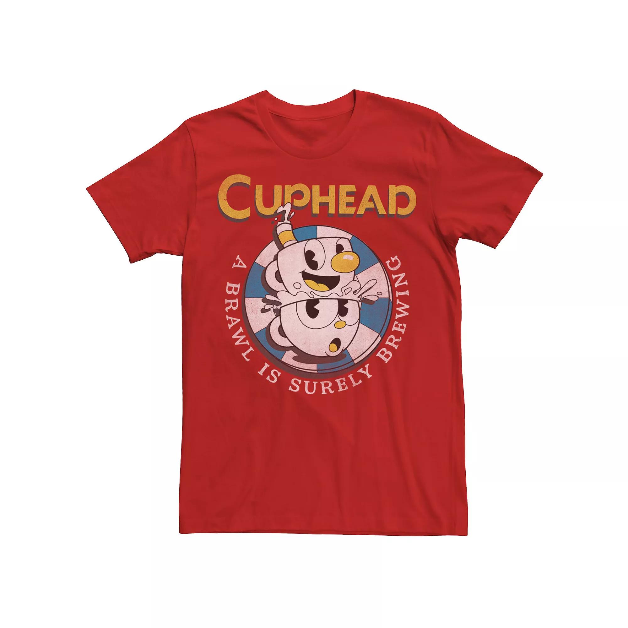 Men's The Cuphead Show Mugman Poker Chip Brewing Brawl Tee,  Product Image