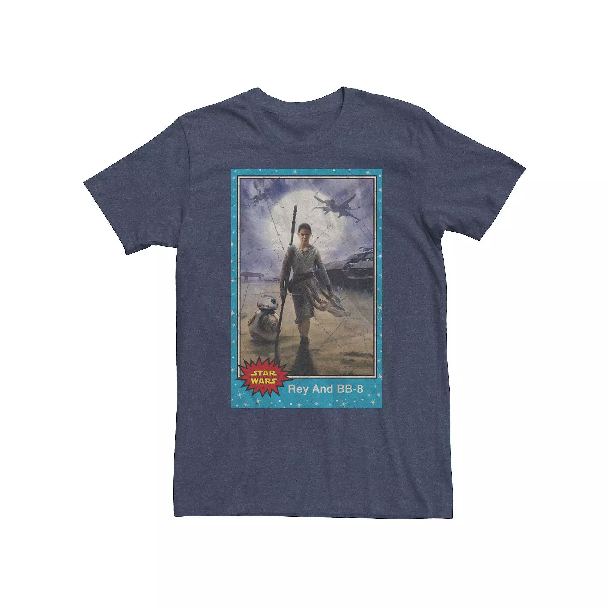 Big & Tall Star Wars Rey And BB-8 Action Portrait Poster Tee, Men's,  Product Image
