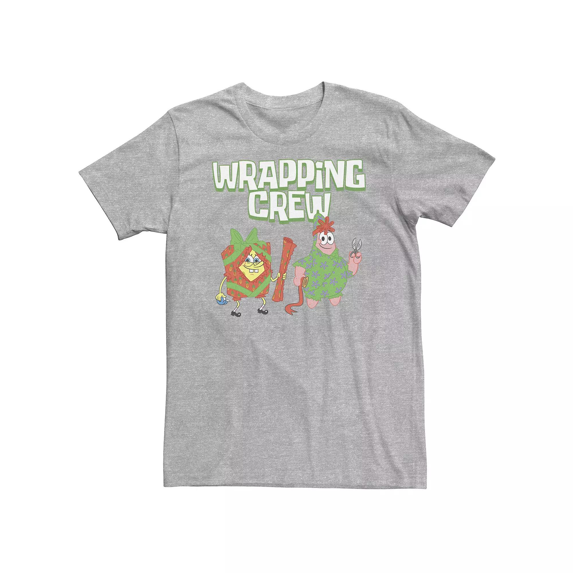 Big & Tall Nickelodeon SpongeBob SquarePants Patrick Warpping Crew Christmas Tee, Boy's,  Product Image