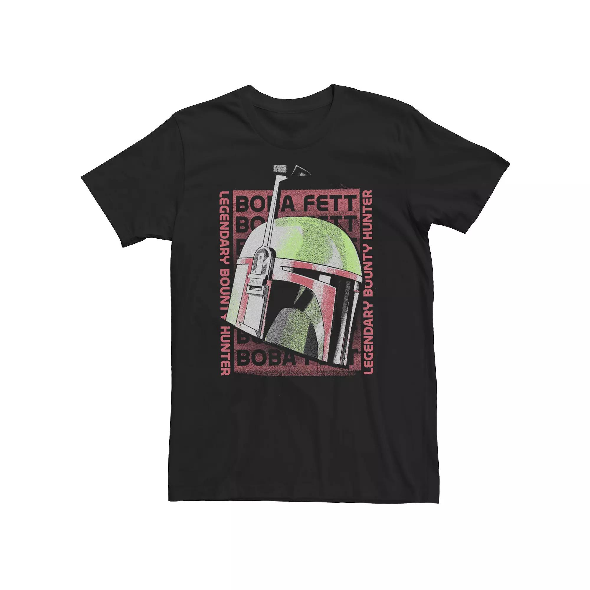 Big & Tall Star Wars Boba Fett Legendary Bounty Hunter Head Shot Tee, Men's,  Product Image