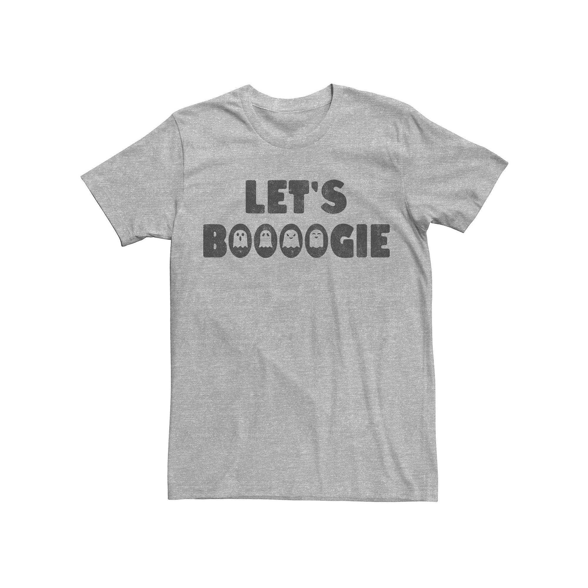 Men's Boogie Text Tee, Size: Large, Athletic Grey Product Image