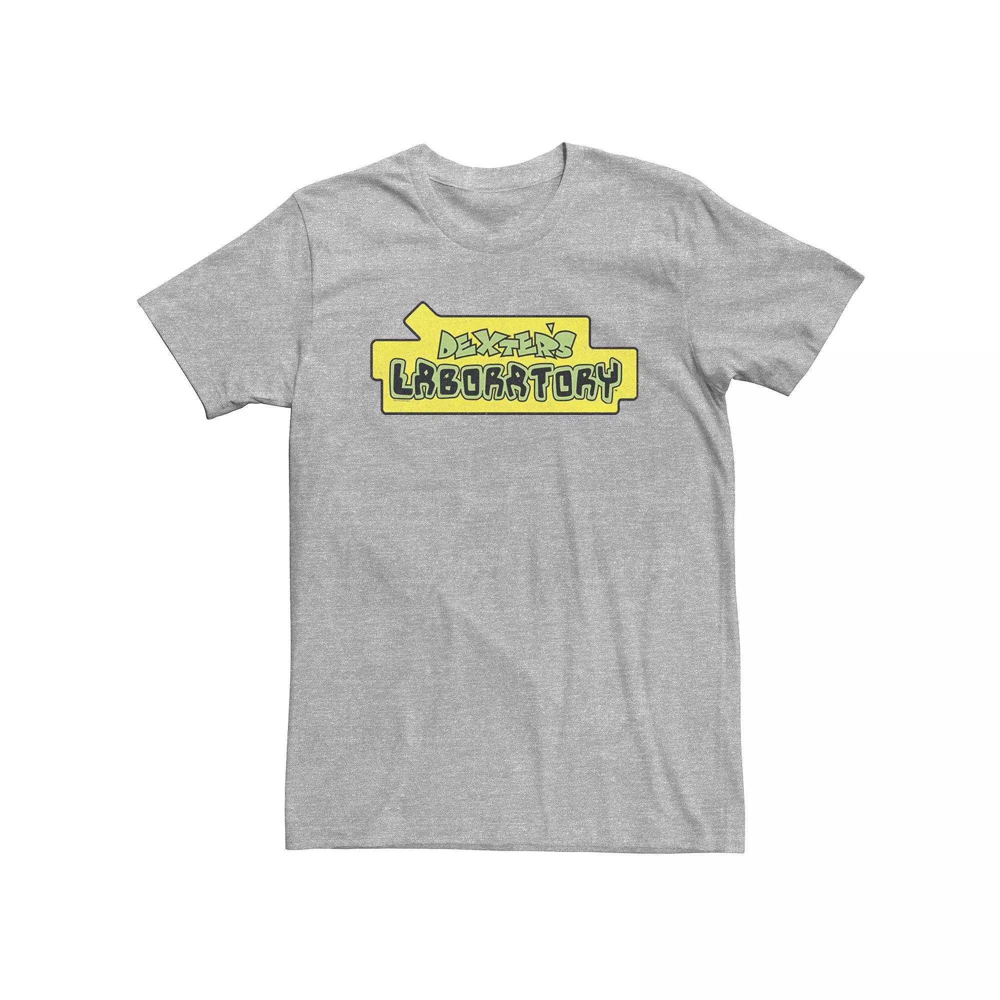 Big & Tall Dexter's Laboratory Original Logo Tee, Men's, Size: 3XL, Athletic Grey Product Image