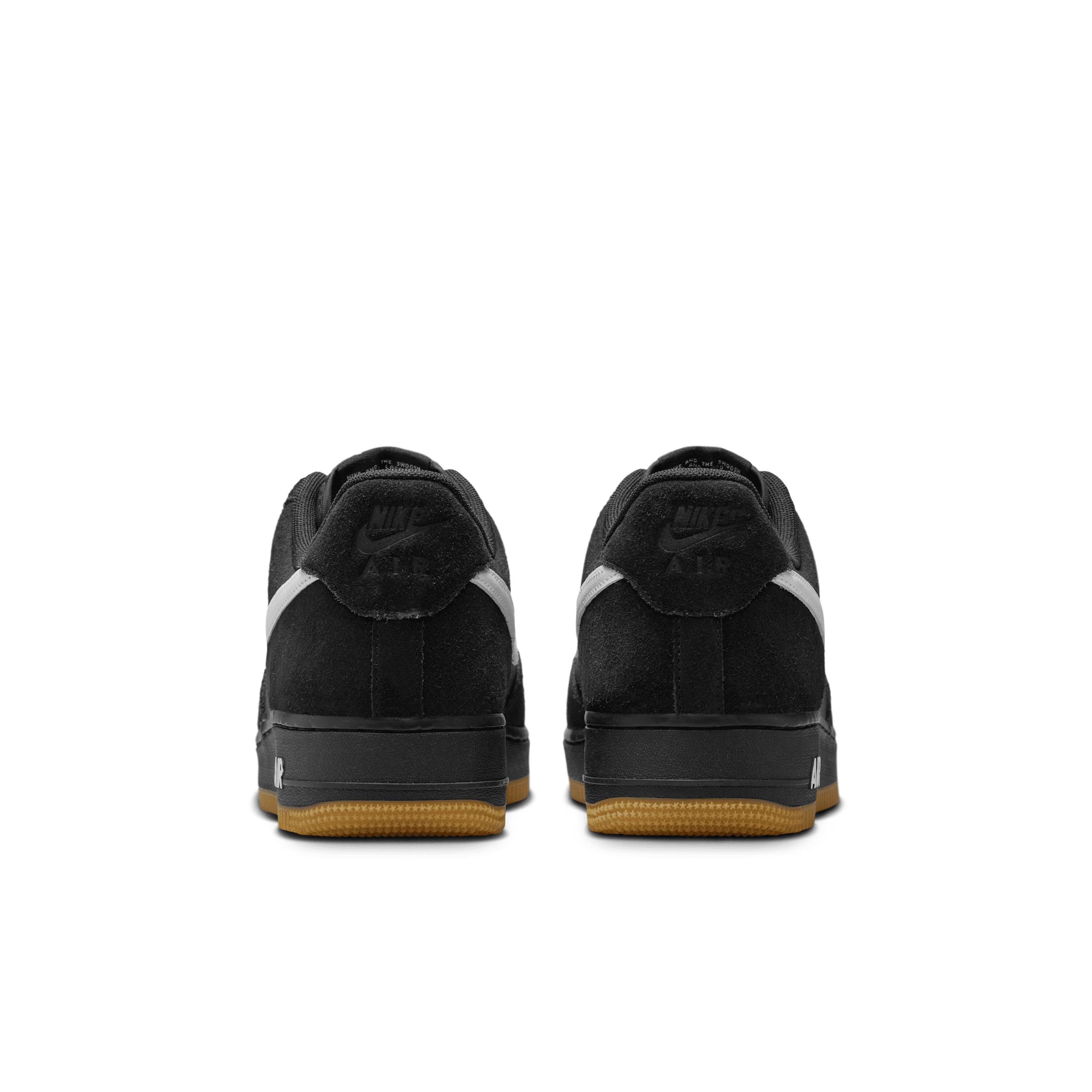 Nike Mens Nike AF1 07 LV8 1 - Mens Running Shoes Black/Gum/White Product Image