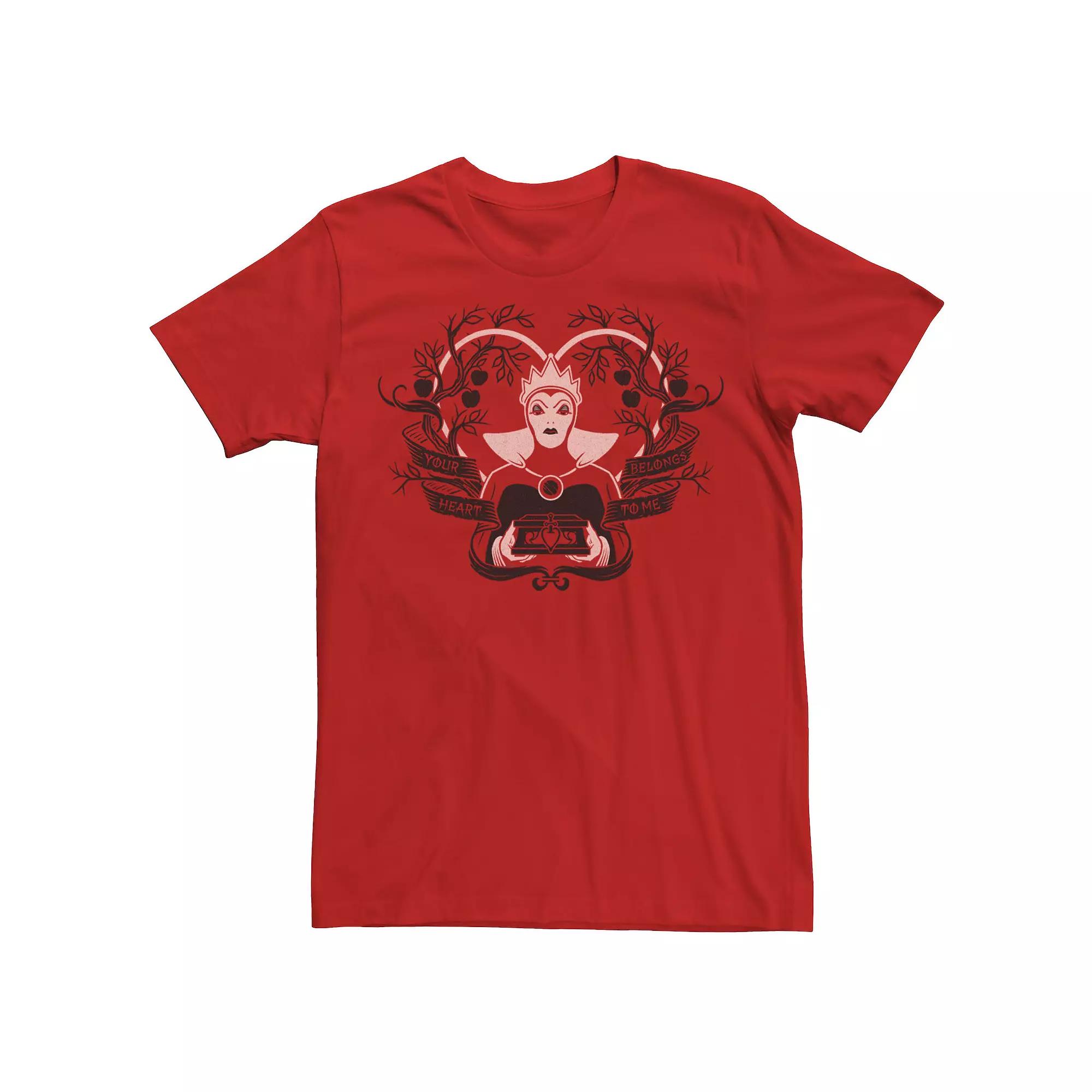 Disney's Villains Valentine's Your Heart Belongs To Me Men's Tee,  Product Image