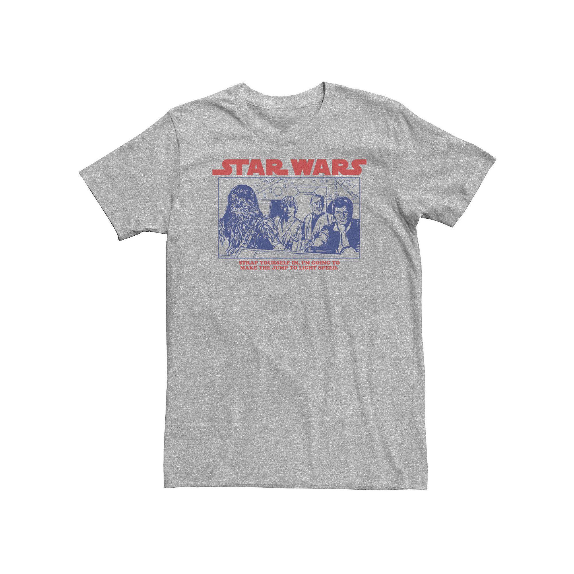 Big & Tall Star Wars Cast A New Hope Jump To Lightspeed Tee, Men's,  Product Image