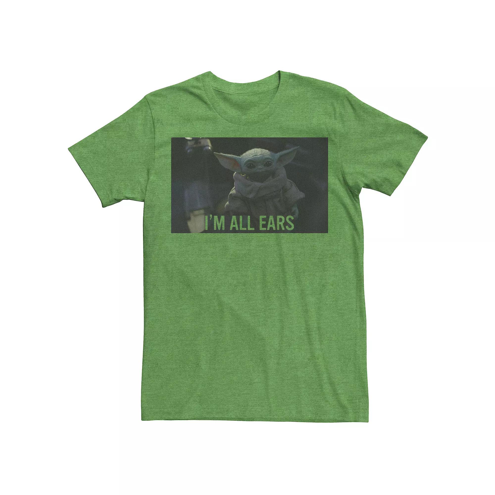 Men's Star Wars The Mandalorian The Child I'm All Ears Portrait Tee,  Product Image