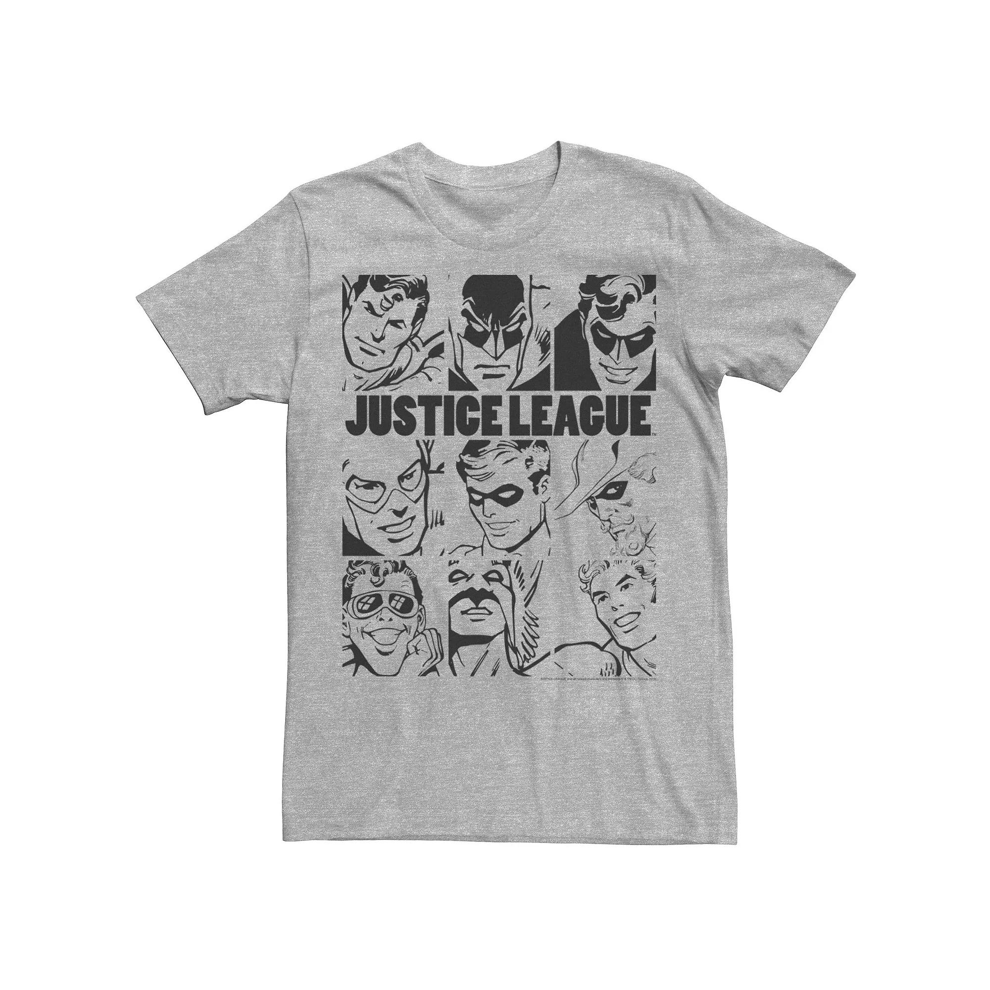 Men's DC Comics Justice League Group Shot Panel Poster Tee,  Product Image