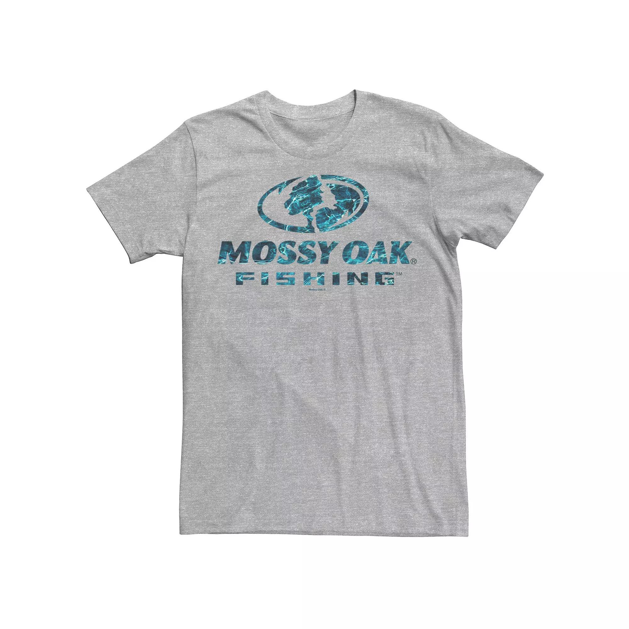 Men's Mossy Oak Fishing Blue Water Surface Logo Graphic Tee,  Product Image