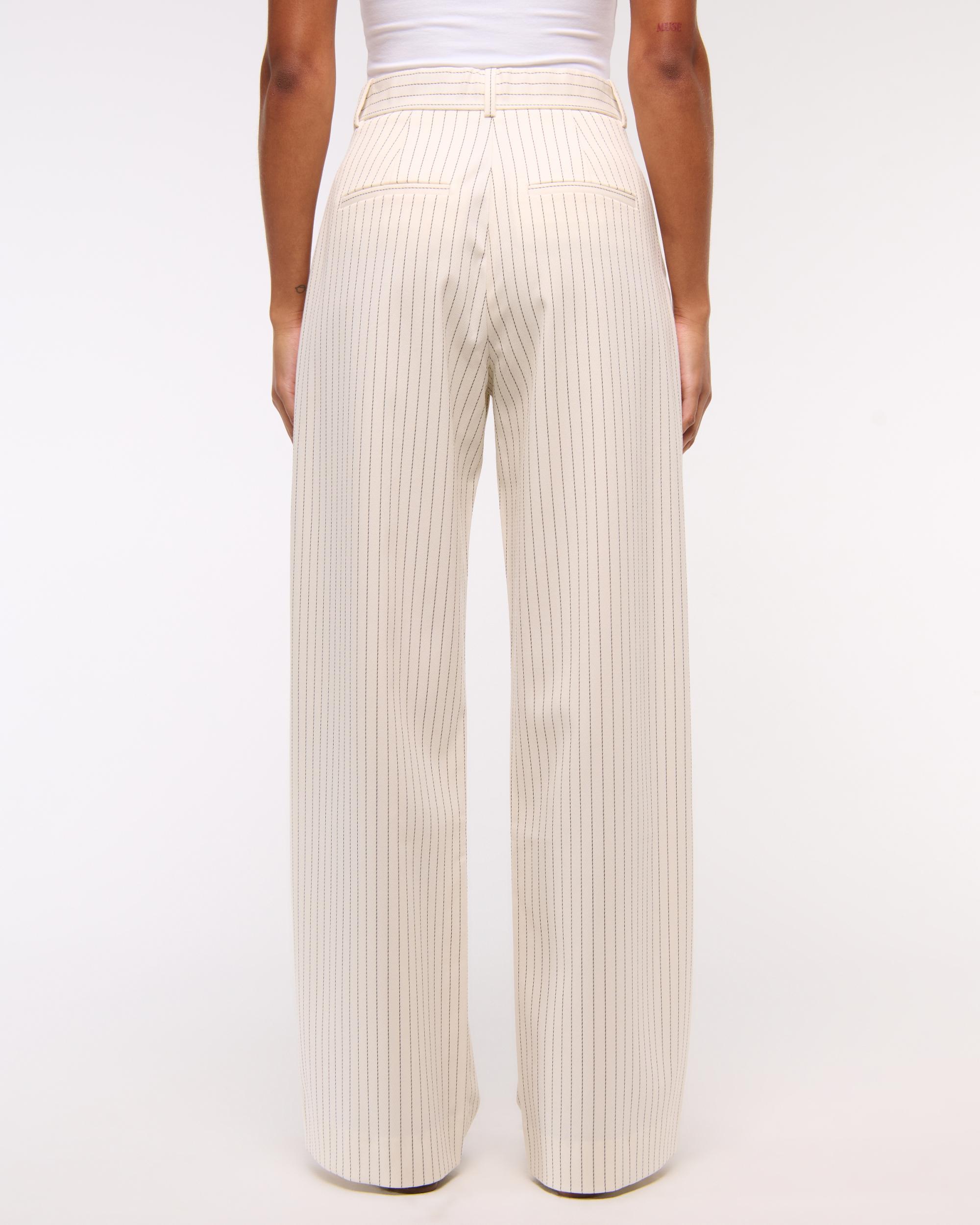 Curve Love A&F Sloane Tailored Wide Leg Pant Product Image