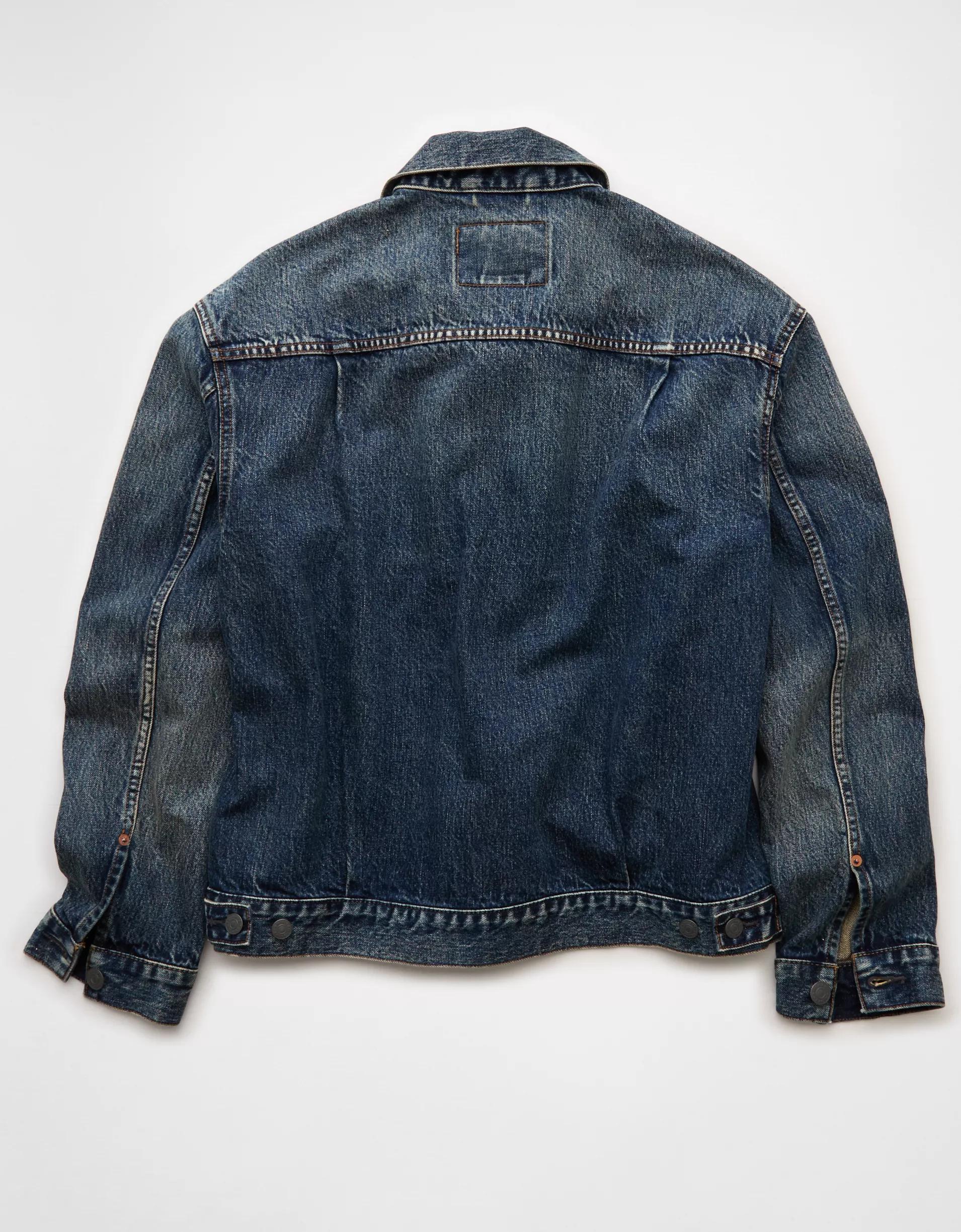AE Boxy Denim Trucker Jacket Product Image