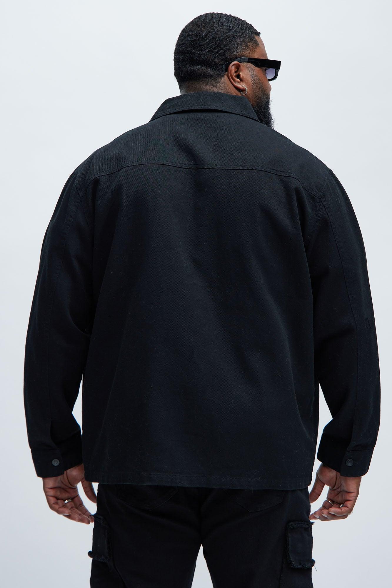 Yorktown Twill Button Up Shirt - Black Product Image