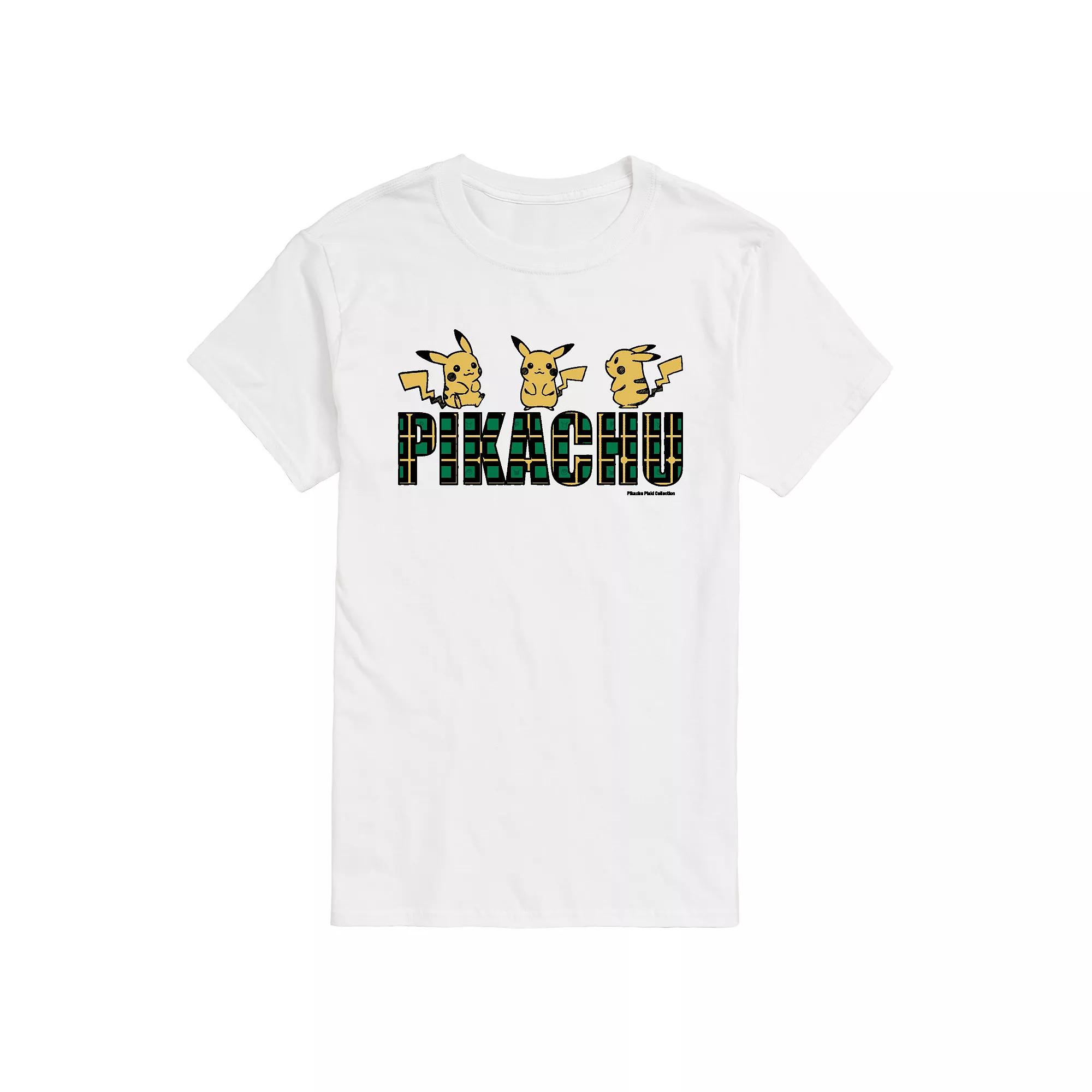 Men's Pokemon Plaid Pikachu Tee,  Product Image