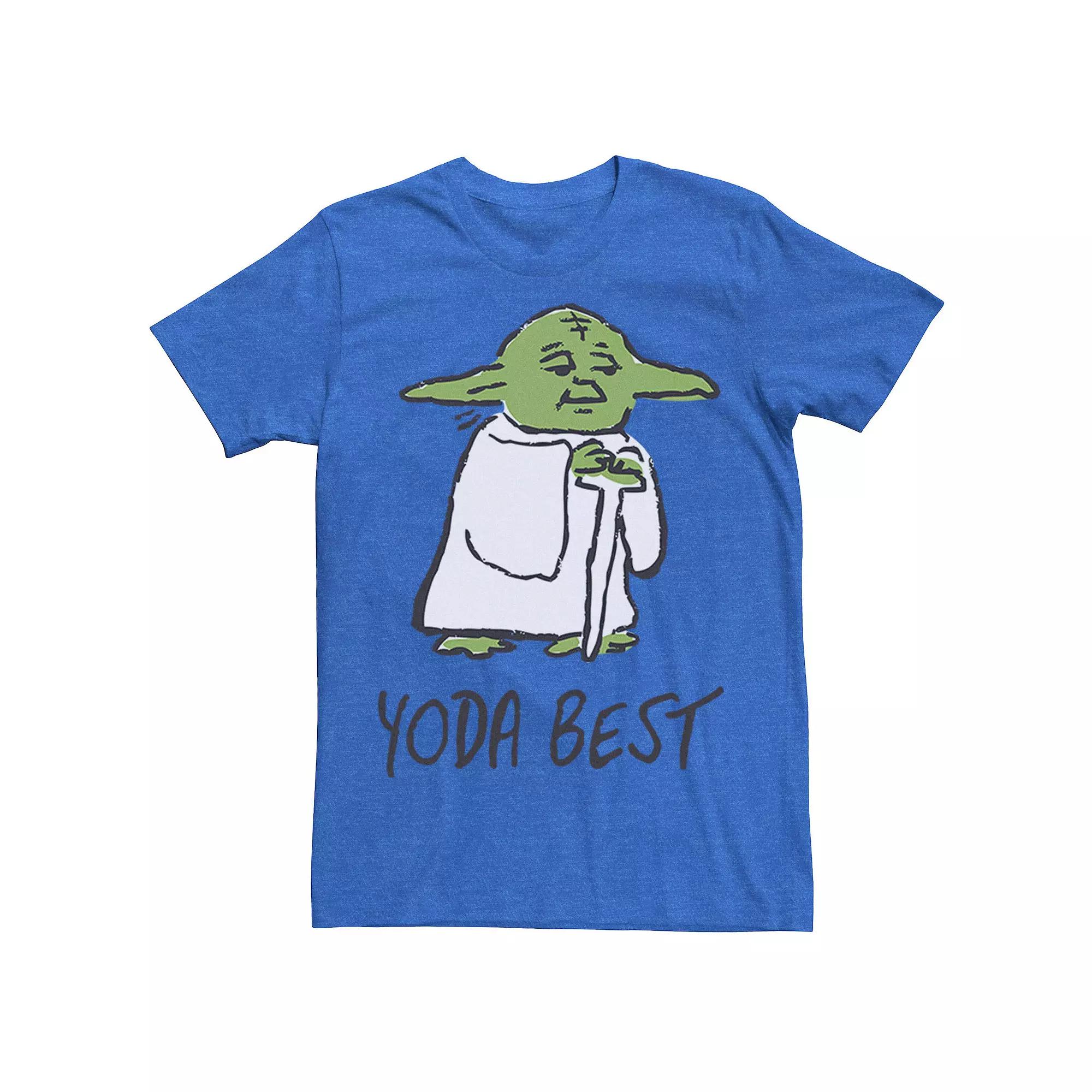 Men's Star Wars Yoda Best Portrait Sketch Tee,  Product Image