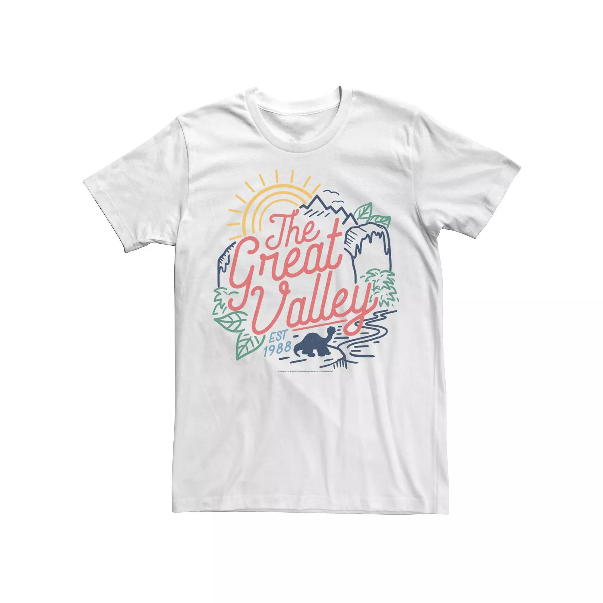 Men's Land Before Time The Great Valley Est. 1988 Outline Portrait Tee,  Product Image