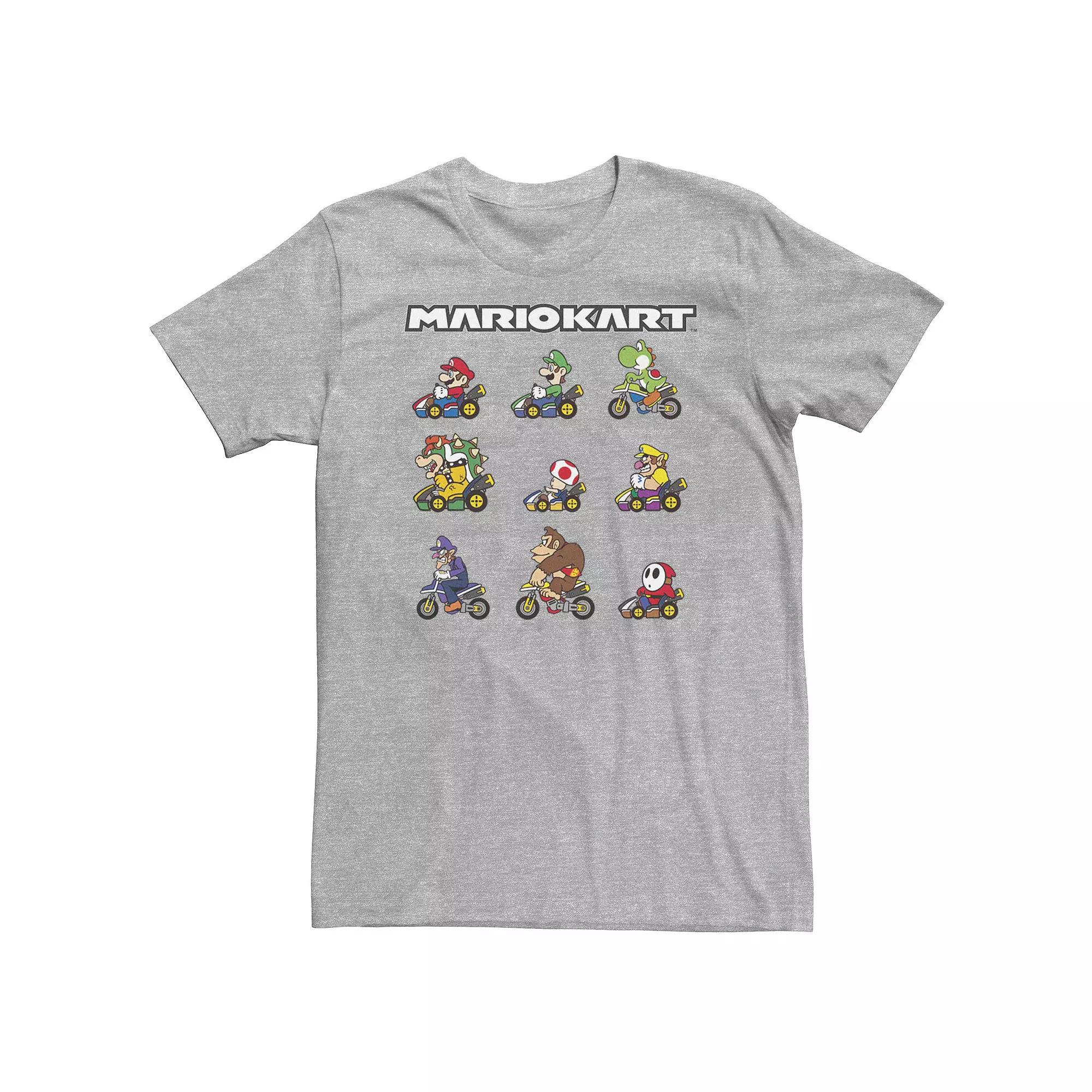 Big & Tall Nintendo Mario Kart Racers Ready Line-Up Tee, Men's,  Product Image