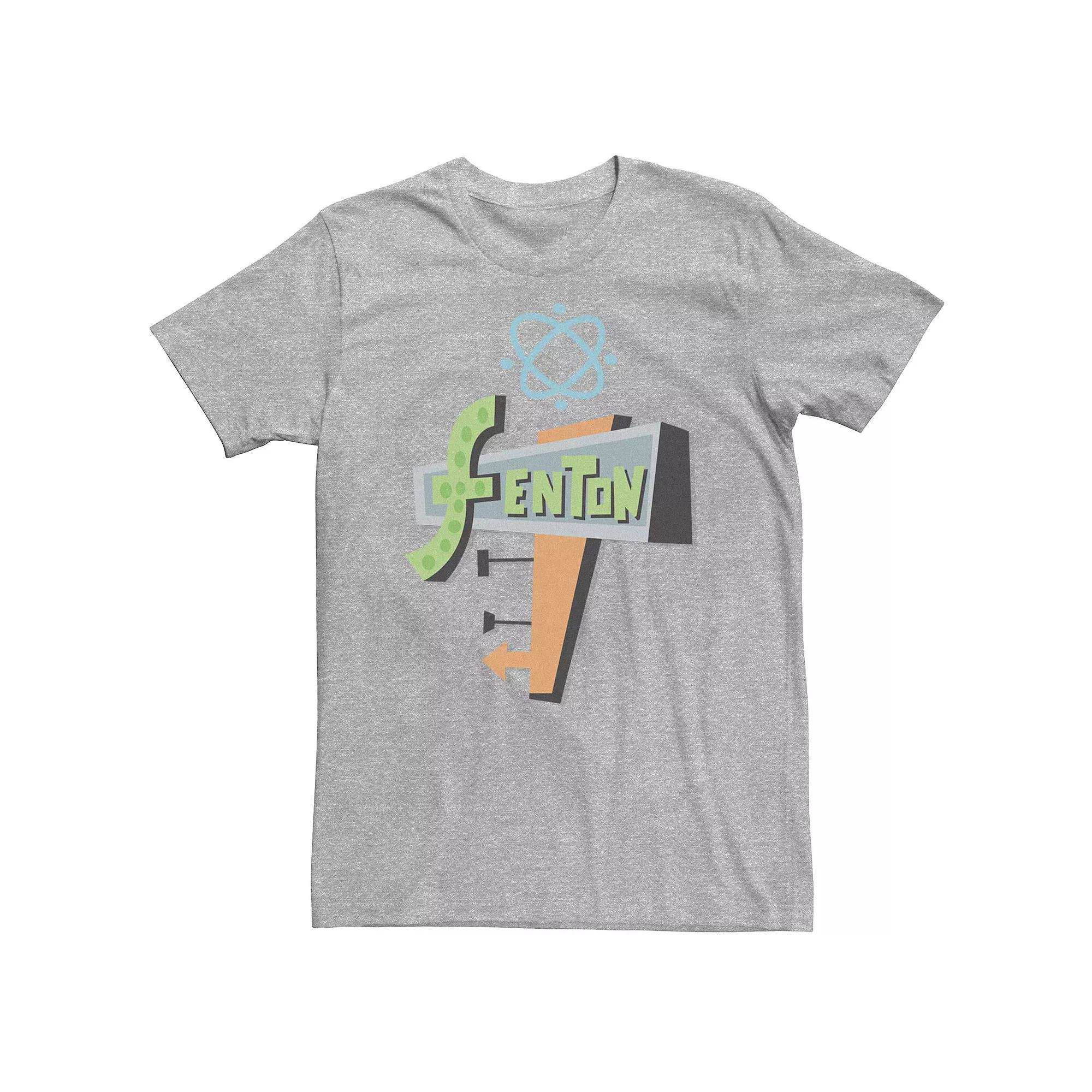 Big & Tall Nickelodeon Danny Phantom Fenton Science Logo Tee, Men's, Size: 4XL Tall, Athletic Grey Product Image