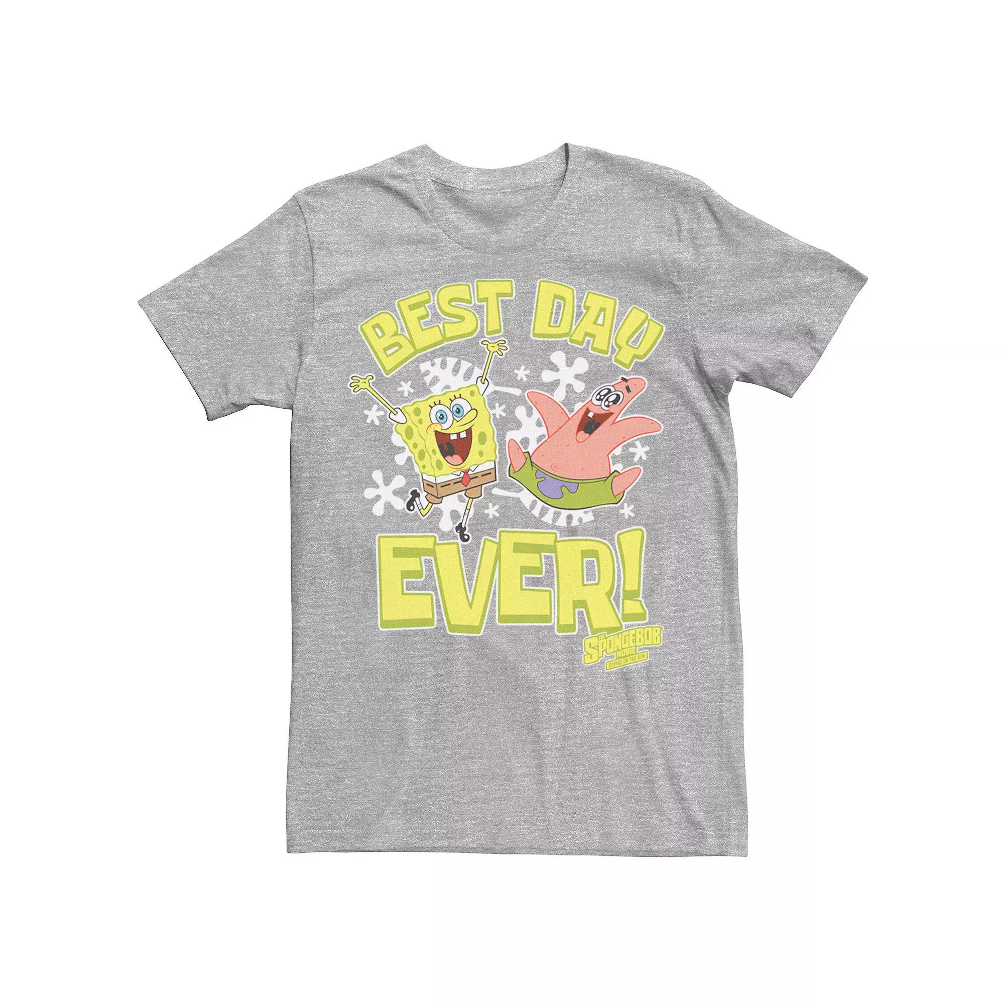 Men's SpongeBob Sponge On The Run Best Day Ever Tee,  Product Image