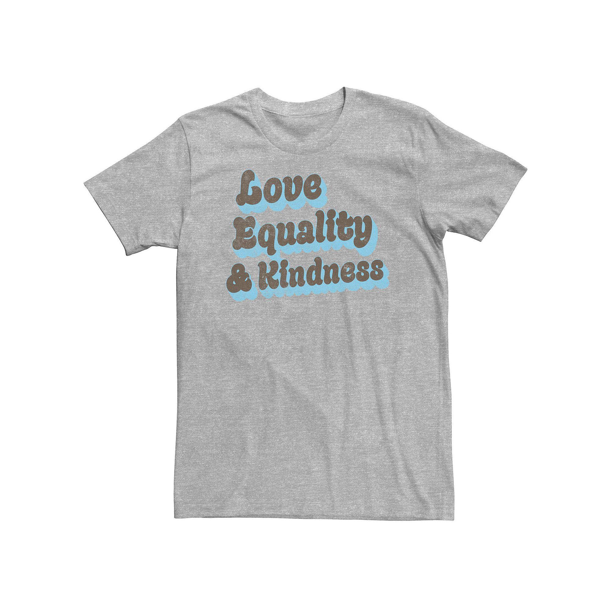 Big & Tall Fifth Sun "Love, Equality & Kindness" Tee, Men's, Size: 3XL, Athletic Grey Product Image