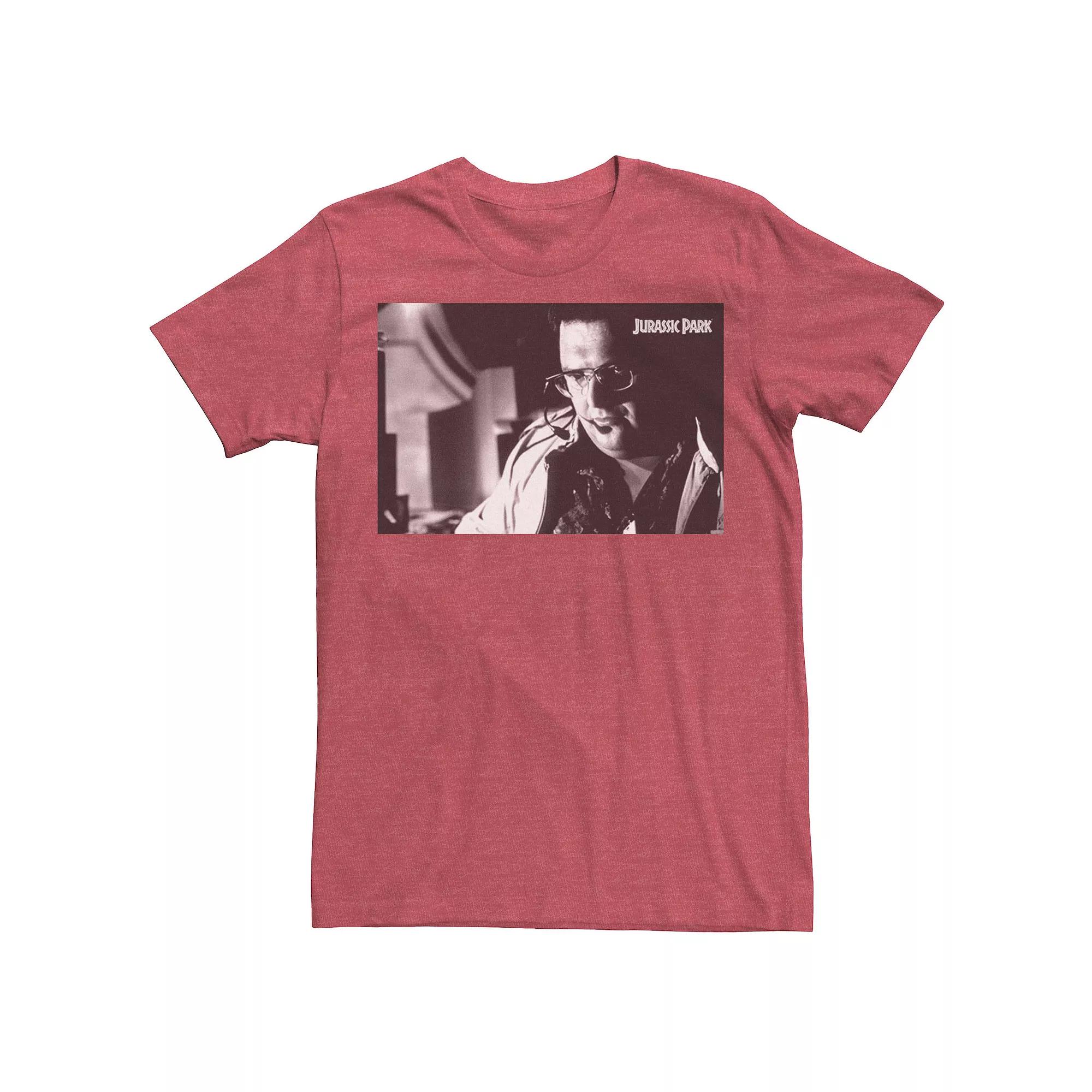 Men's Jurassic Park Dennis Nedry Computer Work Graphic Tee,  Product Image