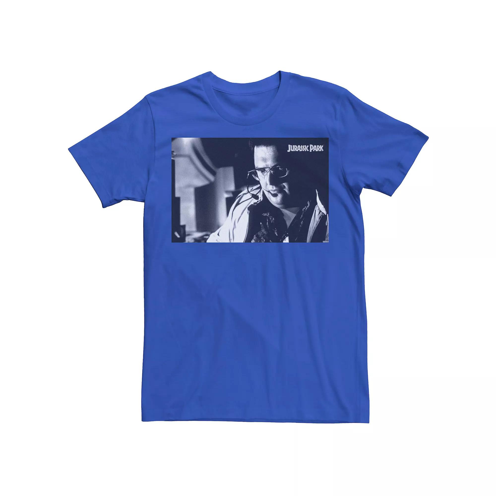 Men's Jurassic Park Dennis Nedry Computer Work Graphic Tee,  Product Image