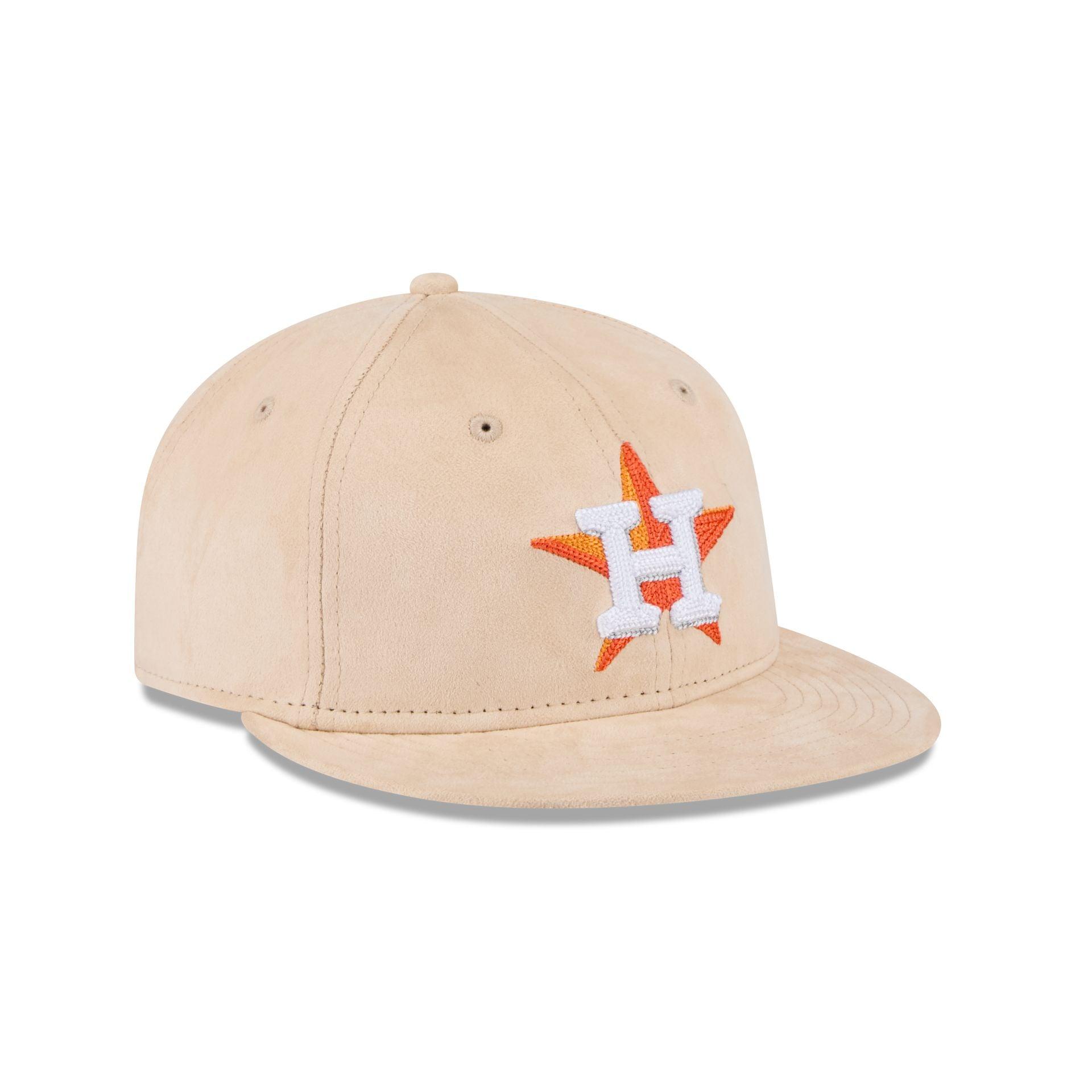 Houston Astros Stone Suede Retro Crown 9FIFTY Snapback Hat Male Product Image