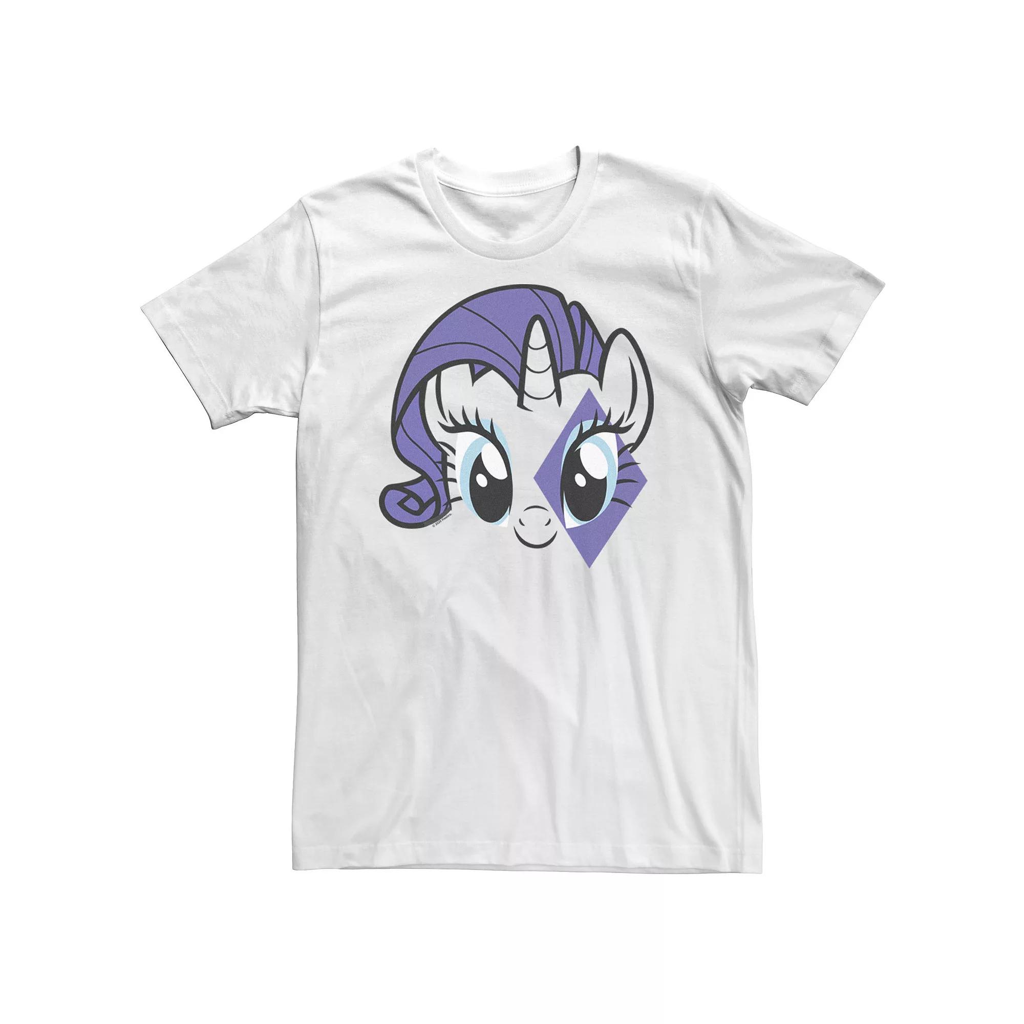 Big & Tall My Little Pony: Friendship Is Magic Rarity Big Face Tee, Men's,  Product Image