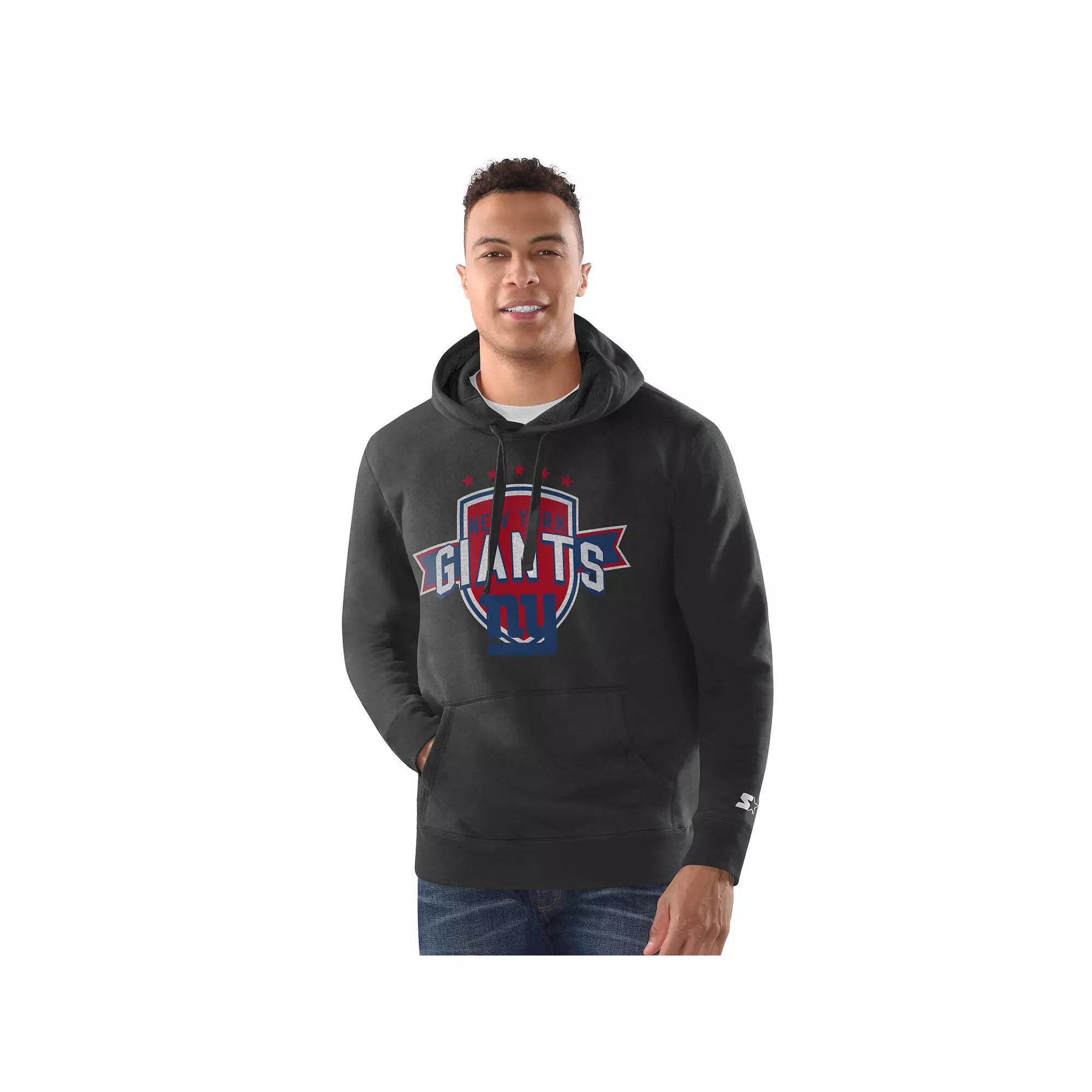Men's Starter Black Philadelphia Eagles Vintage Pullover Hoodie, Size: Large Product Image