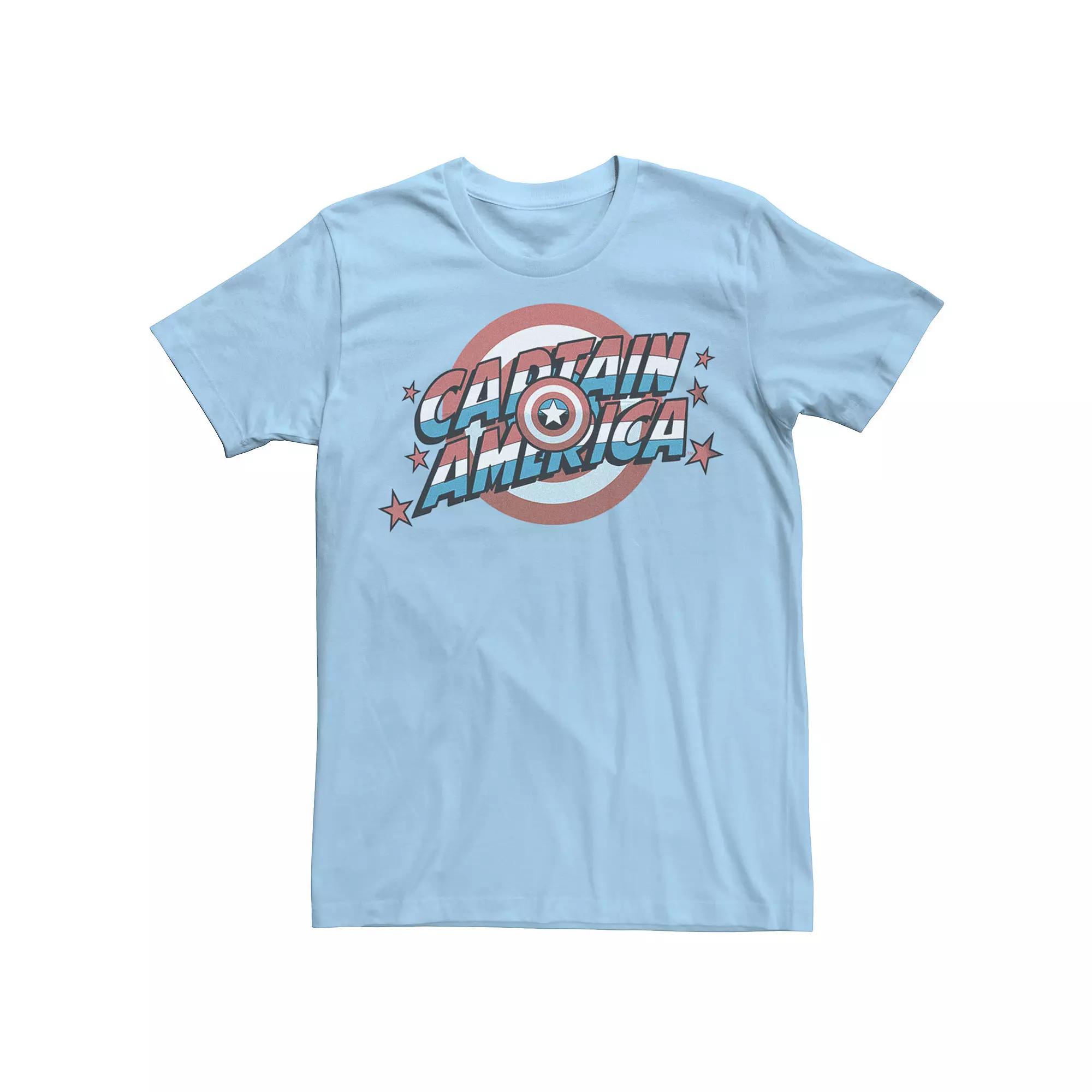 Men's Captain America Patriotic Logo Graphic Tee,  Product Image
